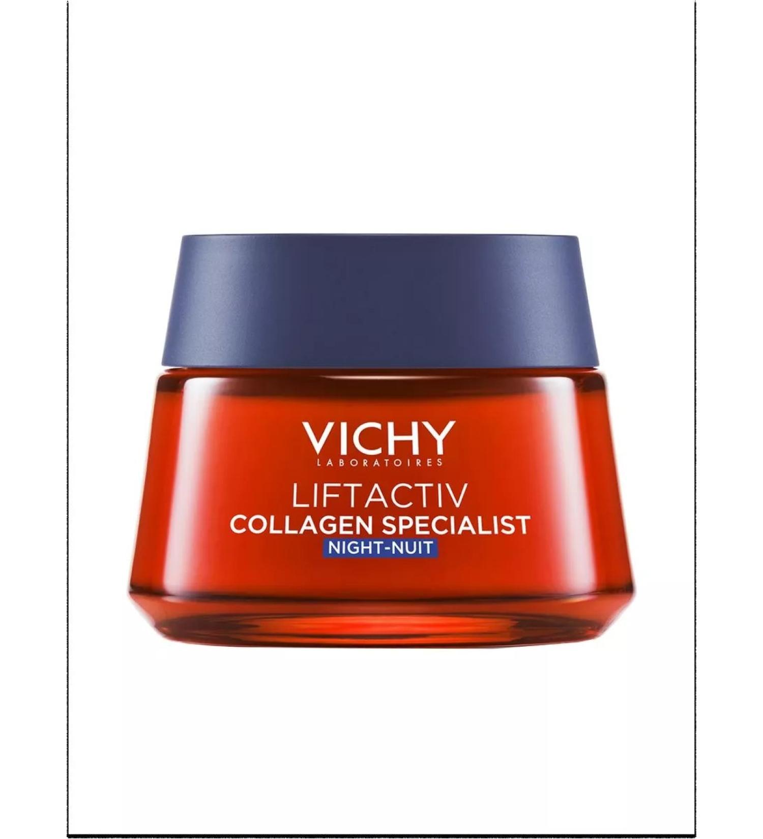 VICHY Vishi Lifactive Collagen Specialist Night Crem D Restores. skin - Buy Online on GoSupps.com