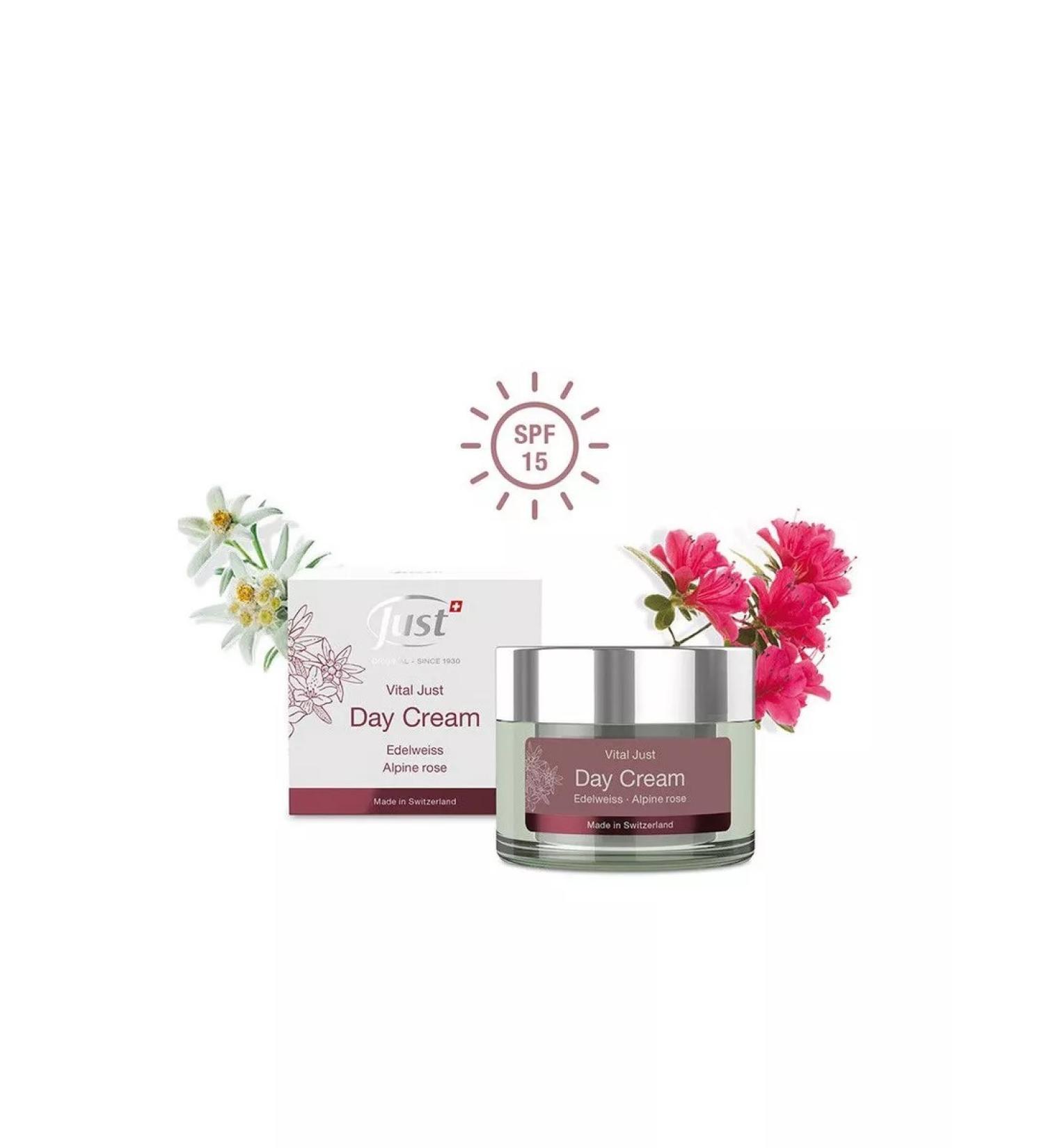 Just Daytime Edelweiss cream and alpine rose SPF 15 50 ml