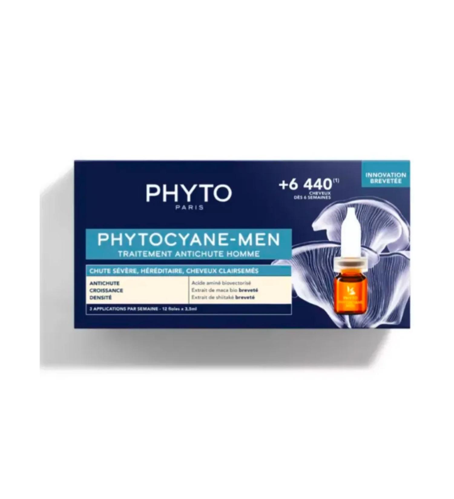 Phyto serum against hair loss for men 12x3.5 ml - Buy Online on GoSupps.com
