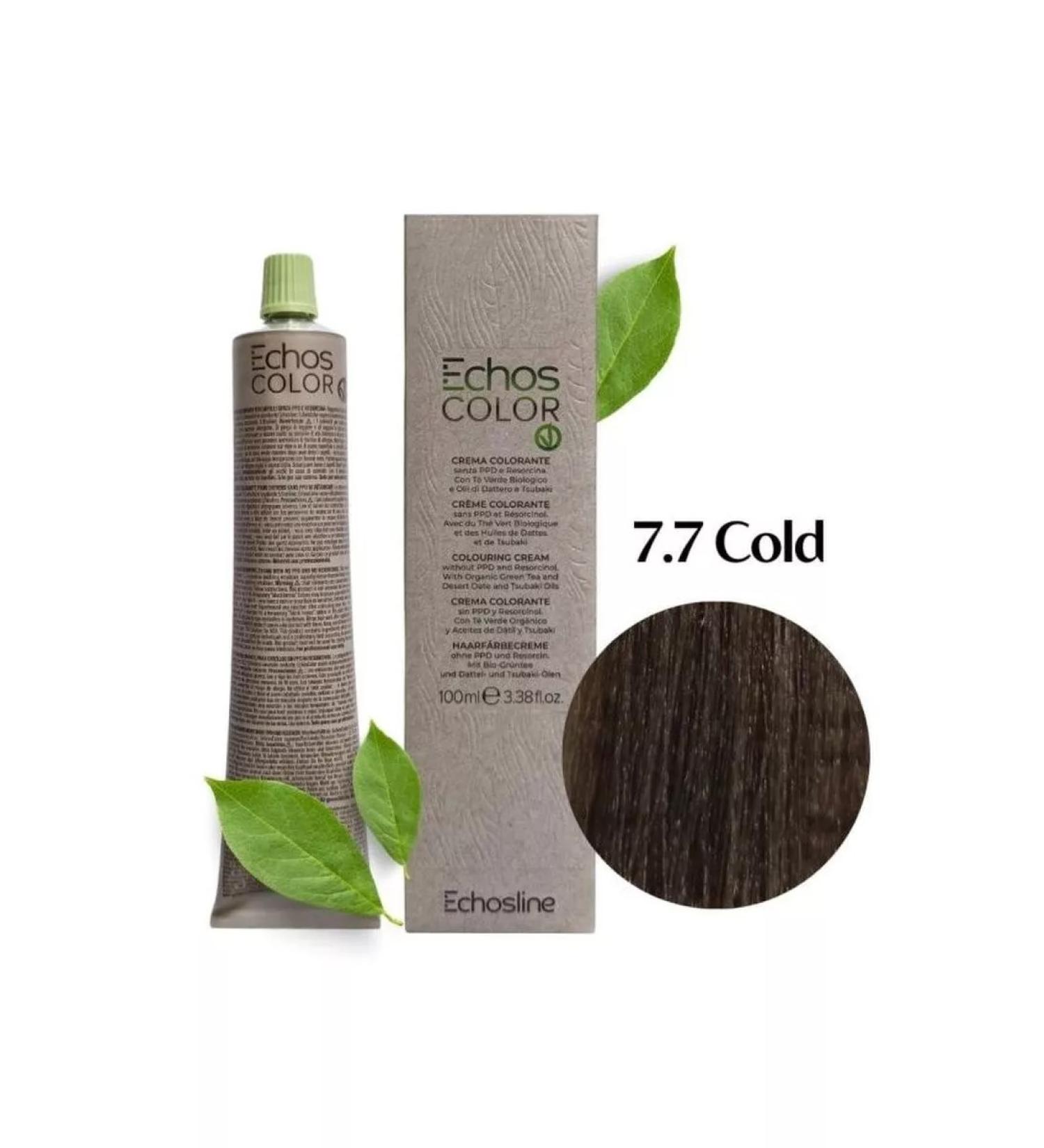 ECHOS LINE Permanent dye Color Vegan 7.7 Cold 100ml