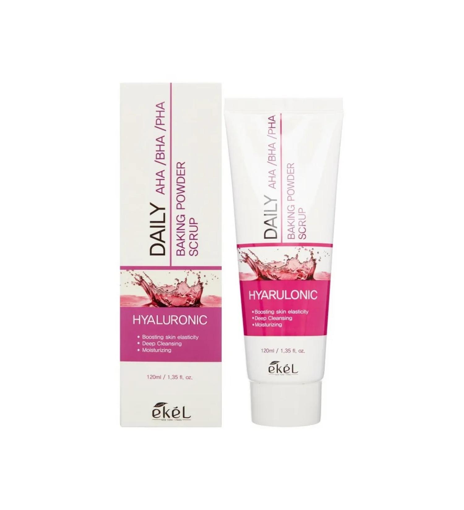 EKEL Soda face scrub with hyaluronic acid 100 ml