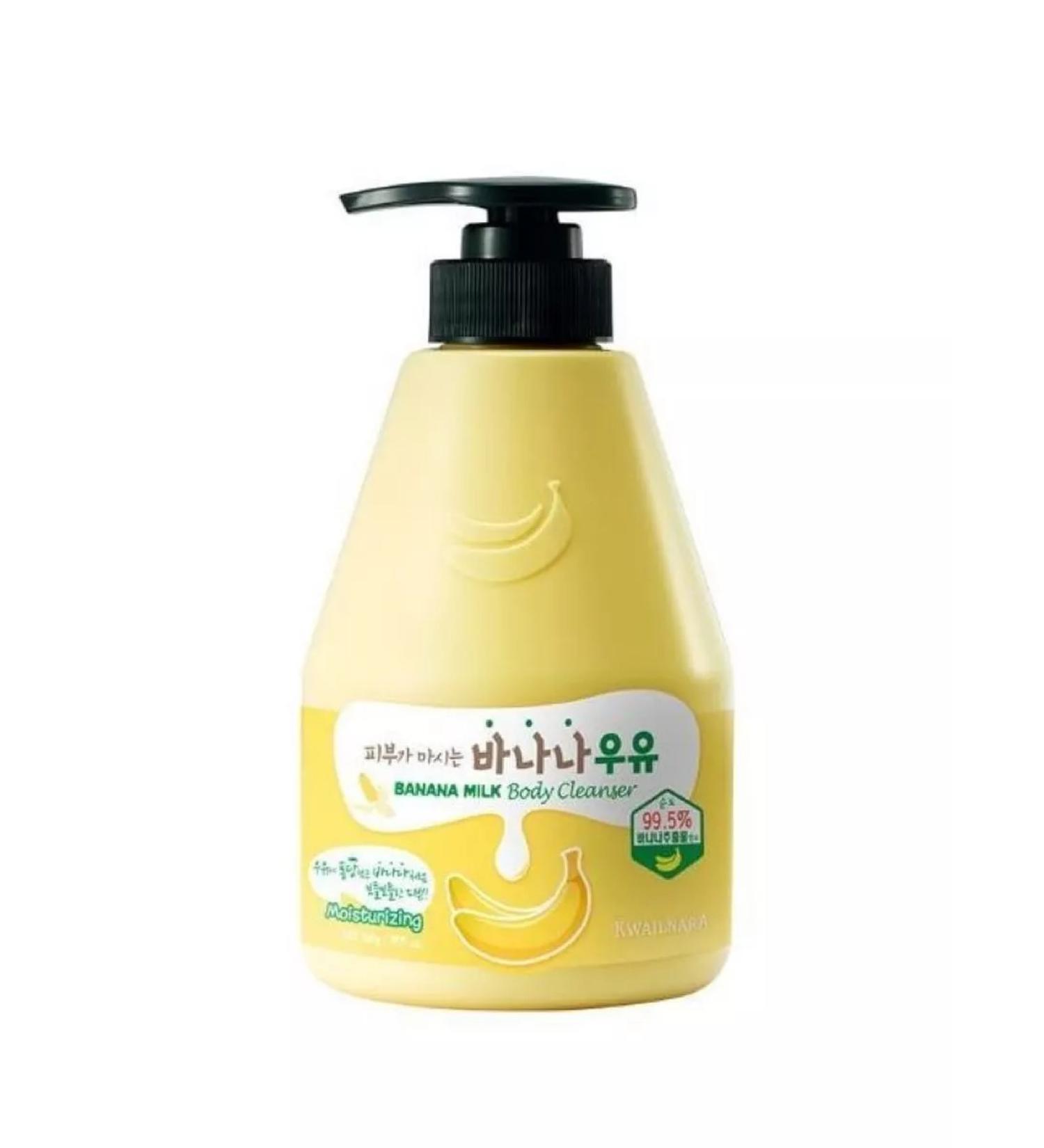 WELCOS Kwailnara Banana Milk Body Gel Banana 560ml shower