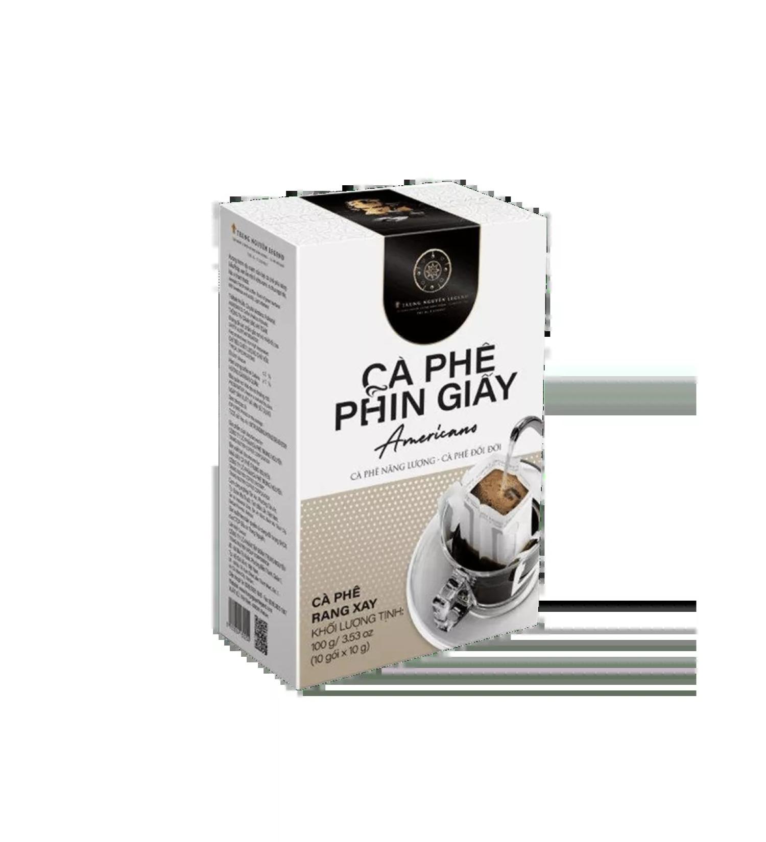 TRUNG NGUYEN Vietnamese coffee ground drip package Americano 10g*10pcs