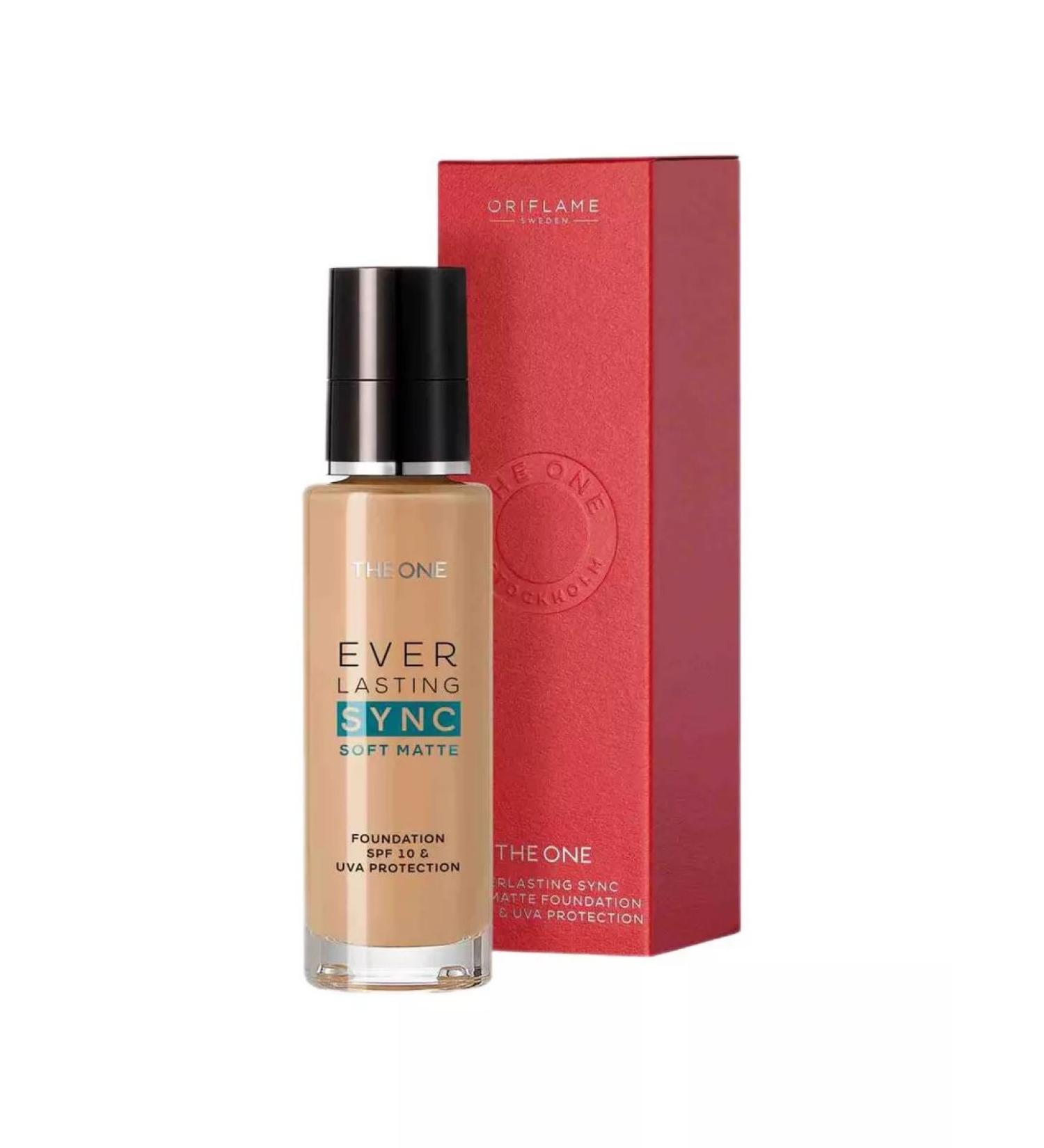 Oriflame Tonal cream The One Everlasting Sync Soft Matte Cleads Beige - Buy Online on GoSupps.com