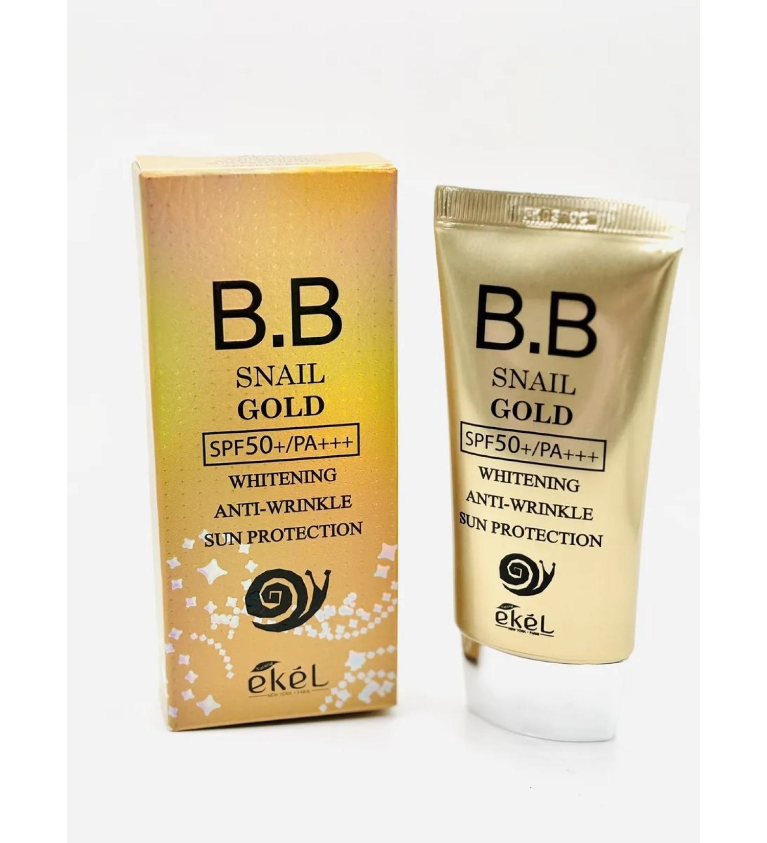 BB cream with snail mucin and gold SPF50+PA +++