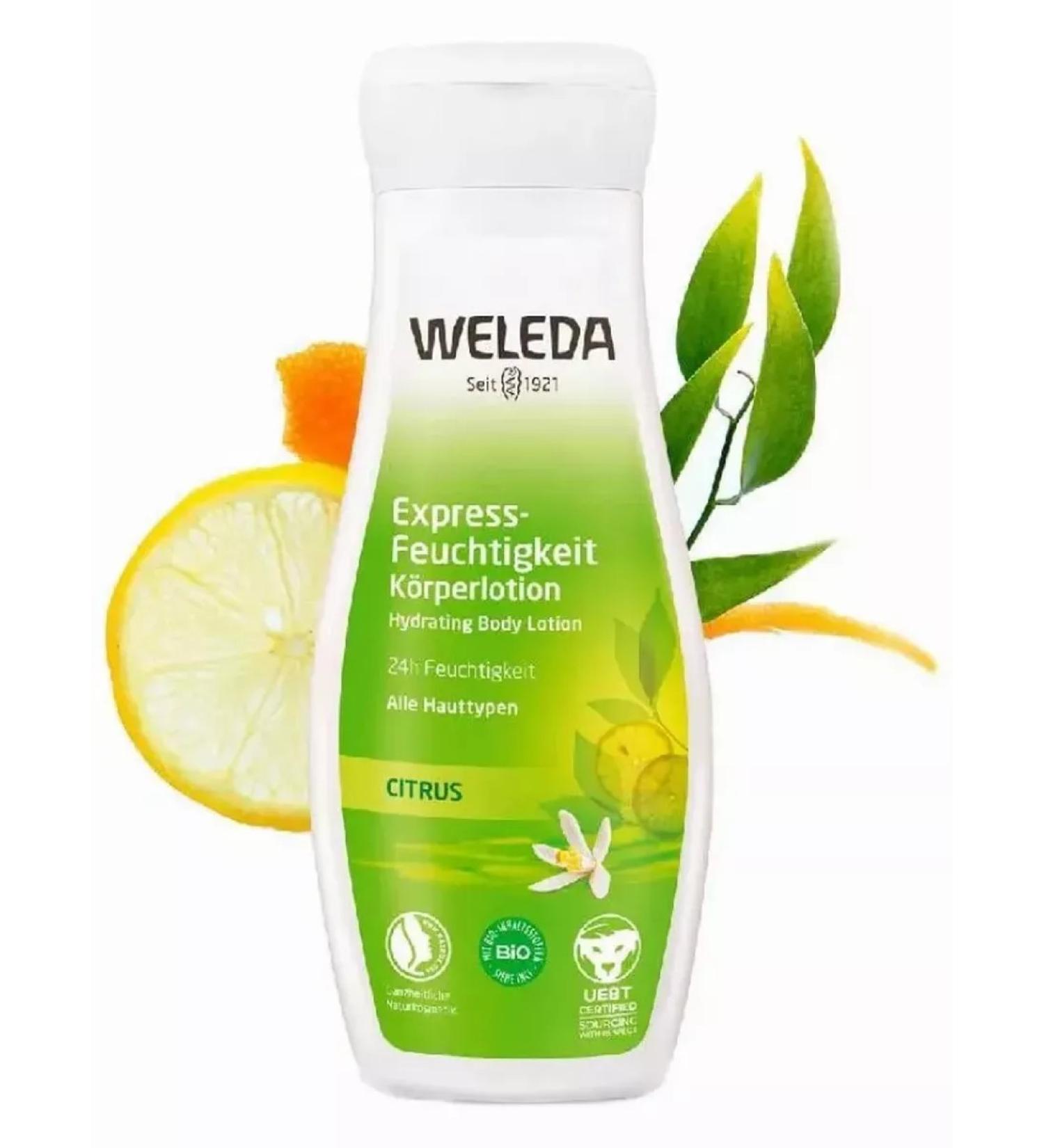 WELEDA Veled citrus refreshing milk for body 200 ml - Buy Online on GoSupps.com