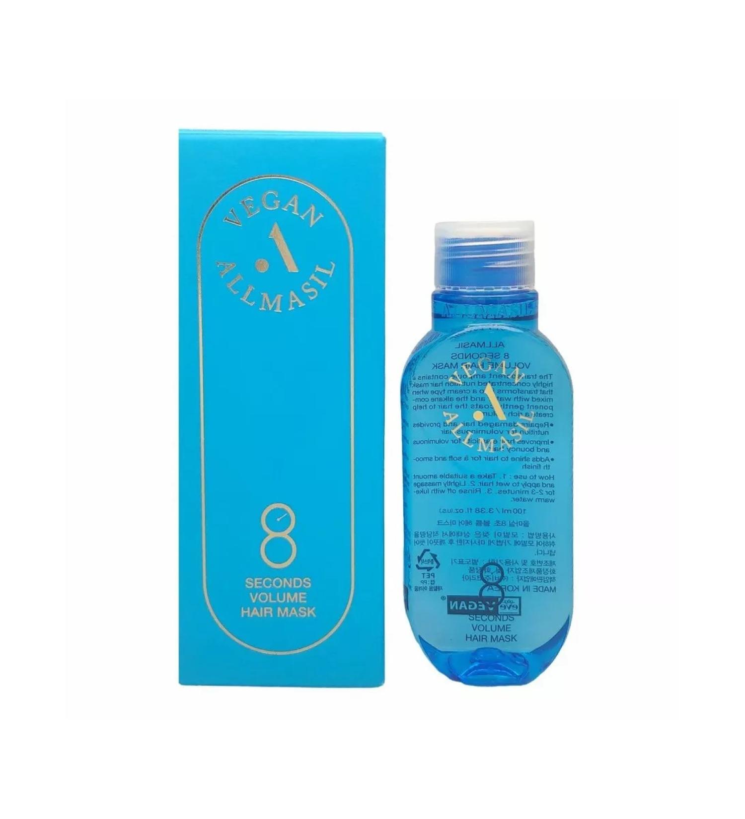 ALLMASIL Hair mask for volume vegan 8 Seconds 350 ml - Buy Online on GoSupps.com