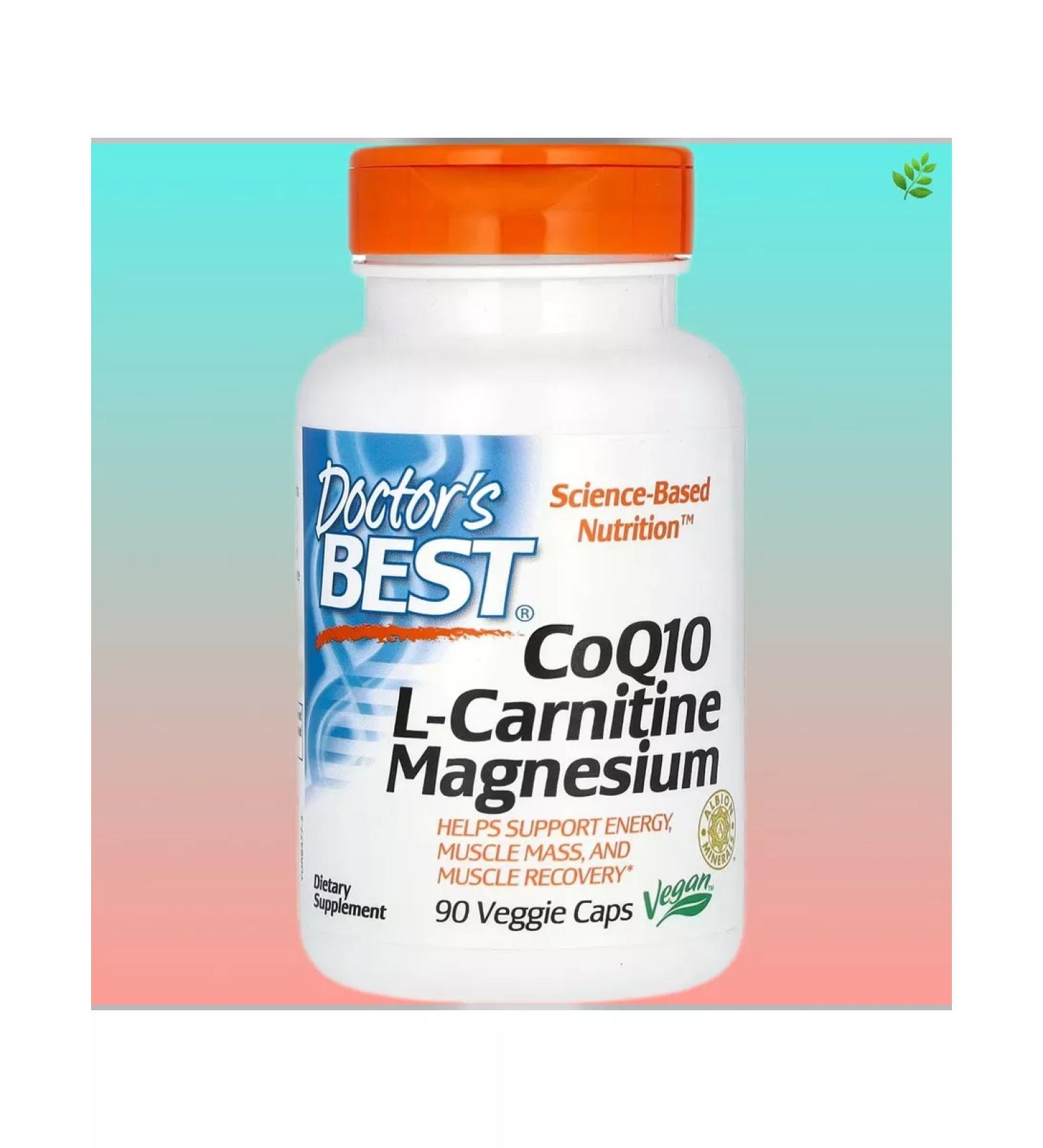 Doctor's Best Coenzyme Q10 L-Carnitine and Magnesium 90 capsules
