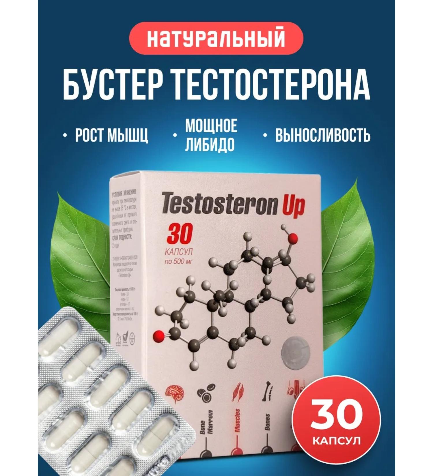 Sashera Testosteron Up. Testosterone for sports in capsules - Buy Online on GoSupps.com