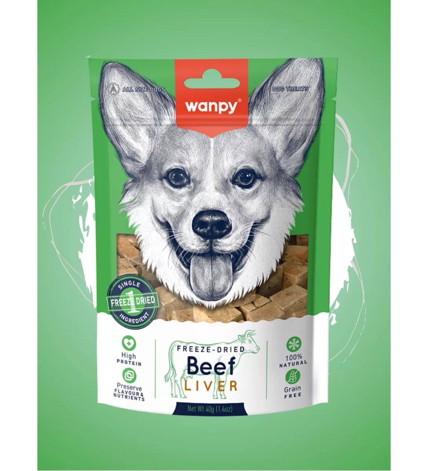 wanpy Sumlimized treat for dogs "Beef liver" 40 g - Buy Online on GoSupps.com