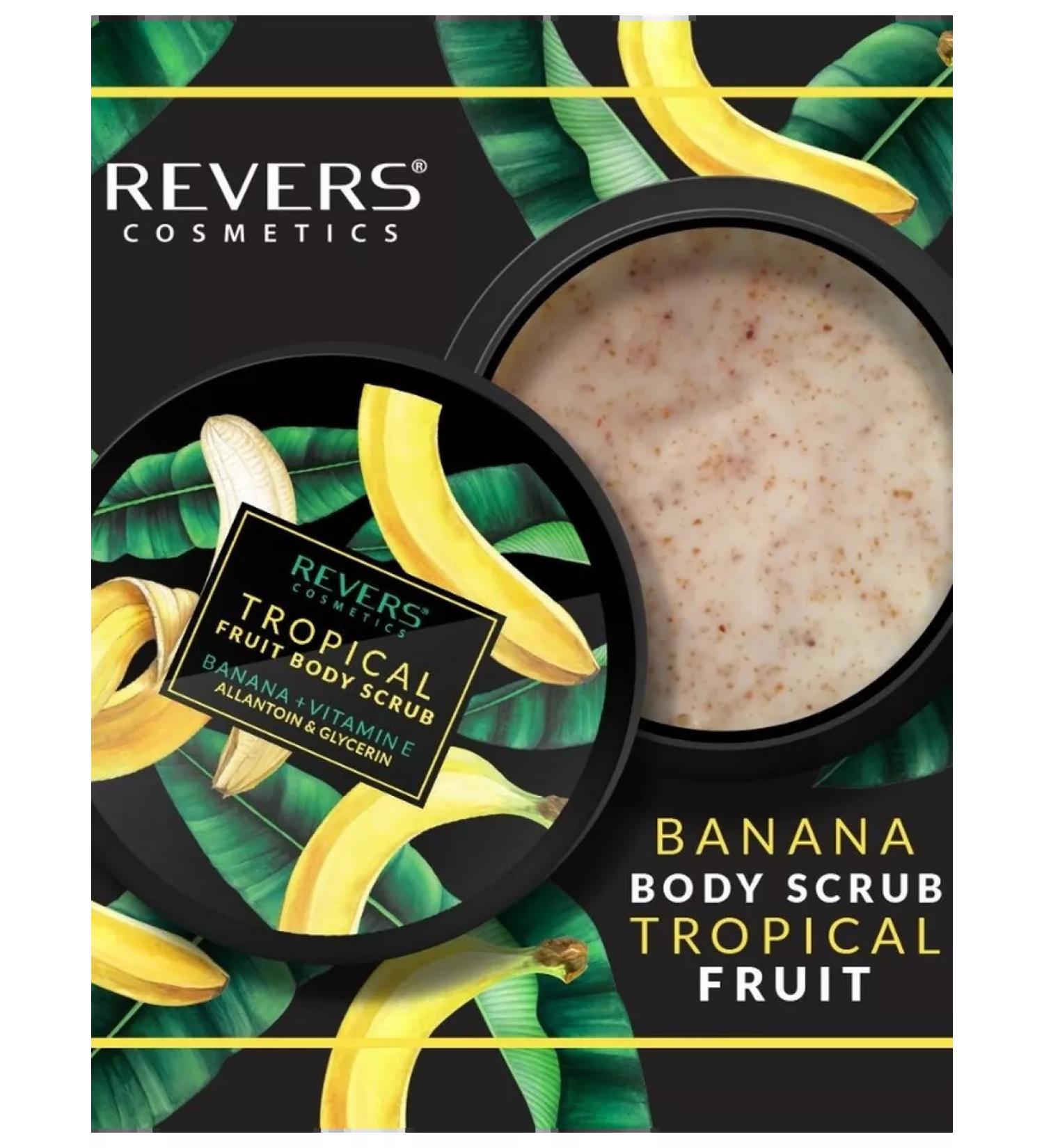 REVERS COSMETICS Body scrub of tropical fruits of banana+vitamin E - Buy Online on GoSupps.com