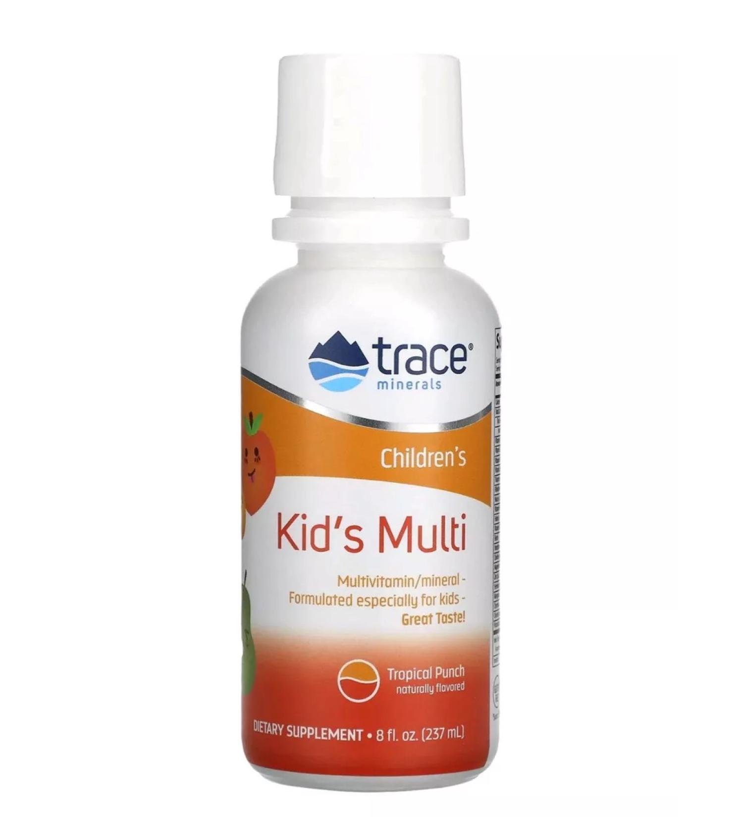 Trace Minerals Children's multivitamins citrus punch 237 ml - Buy Online on GoSupps.com