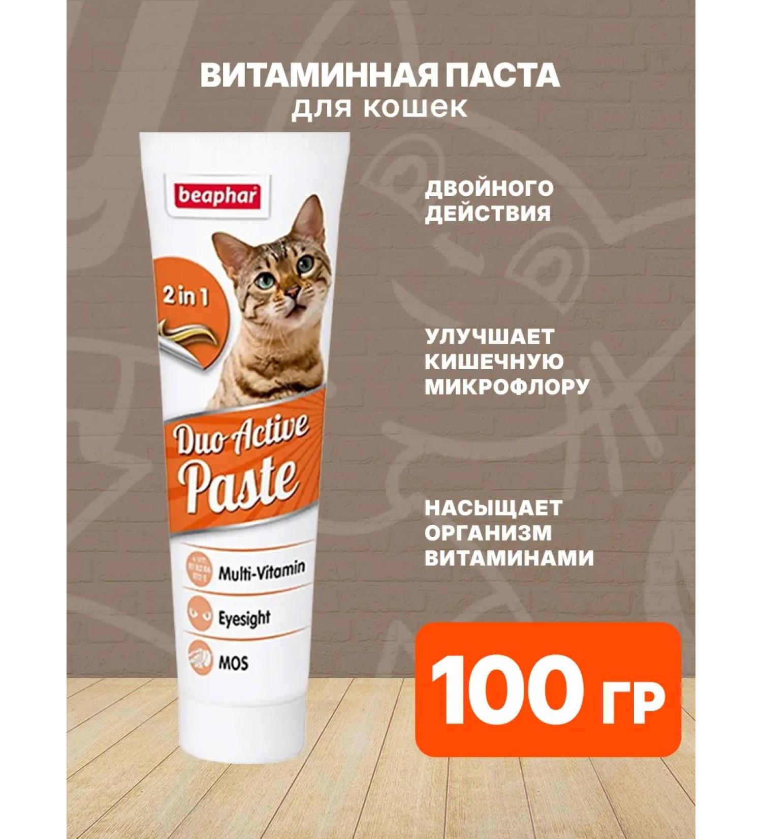 beaphar Duo Active Paste for cats 100 g - Buy Online on GoSupps.com