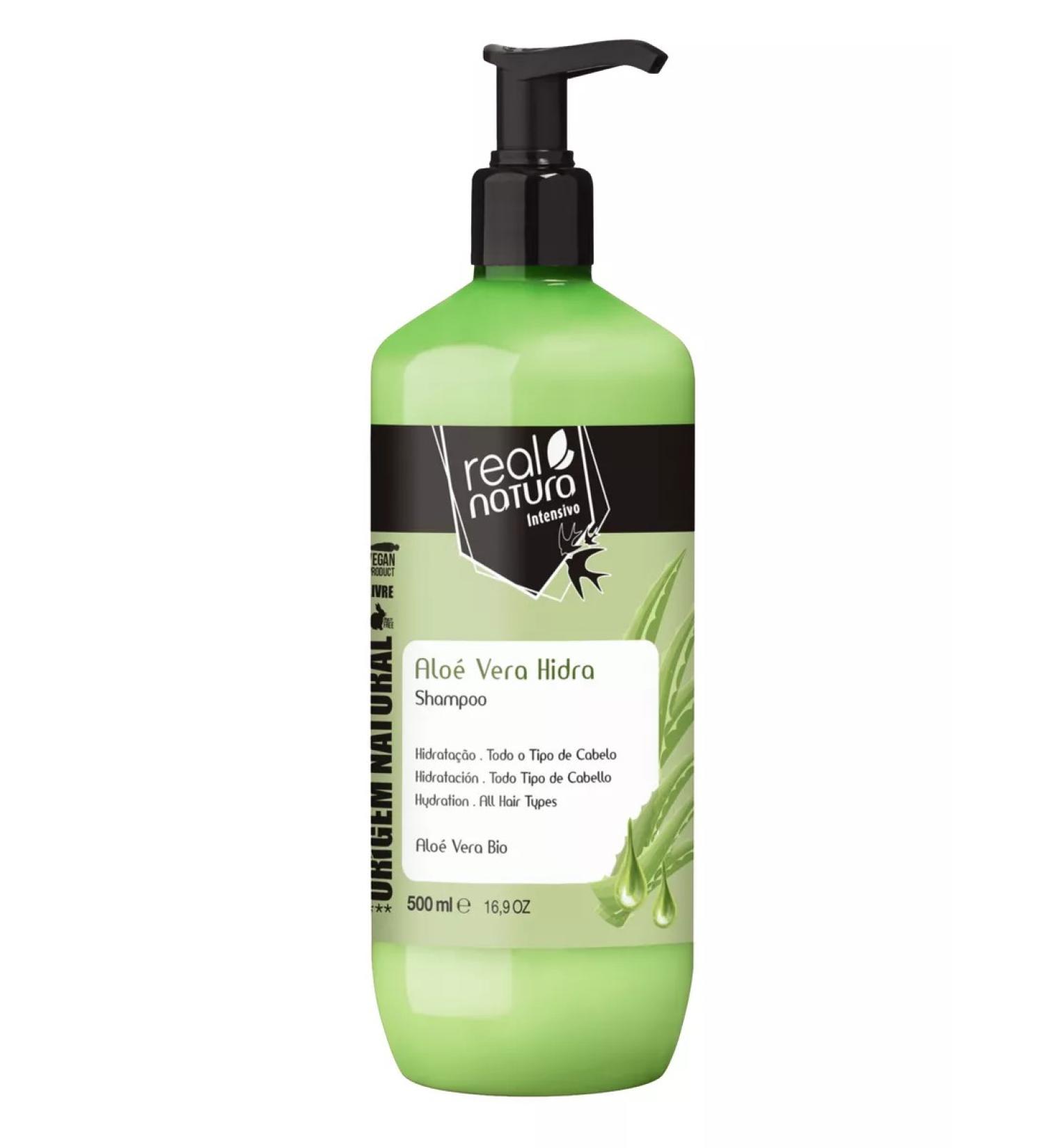 Real Natura Shampoo Aloe Vera Shampoo Aloe Vera Hidra 500 ml