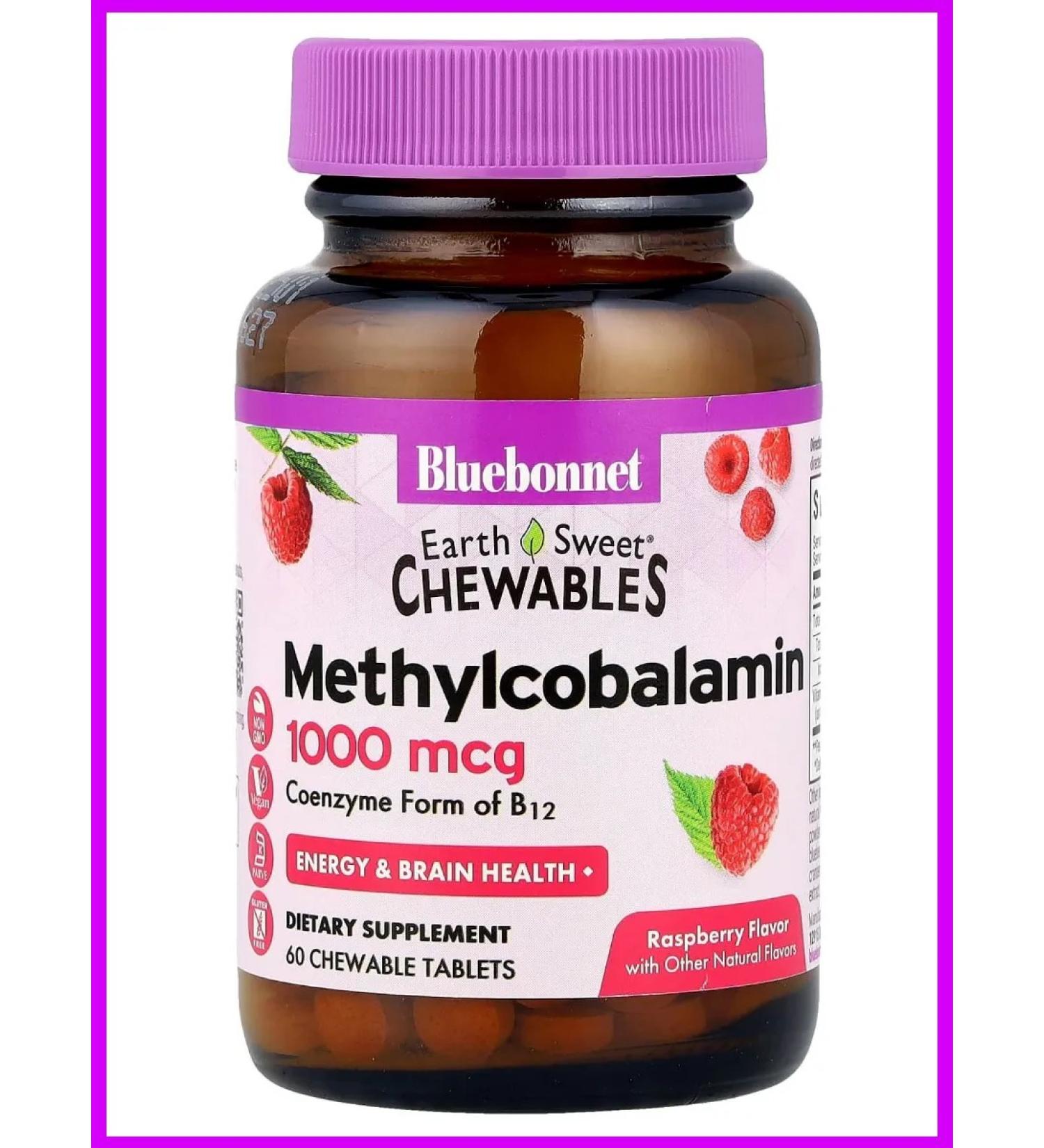 Bluebonnet Nutrition Vitamin B12 1000 g 60 chewing tablets