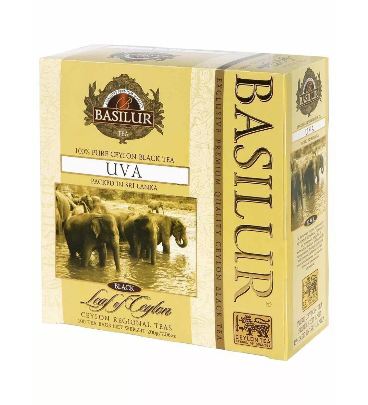Basilur Black tea uva 100 bags - Buy Online on GoSupps.com