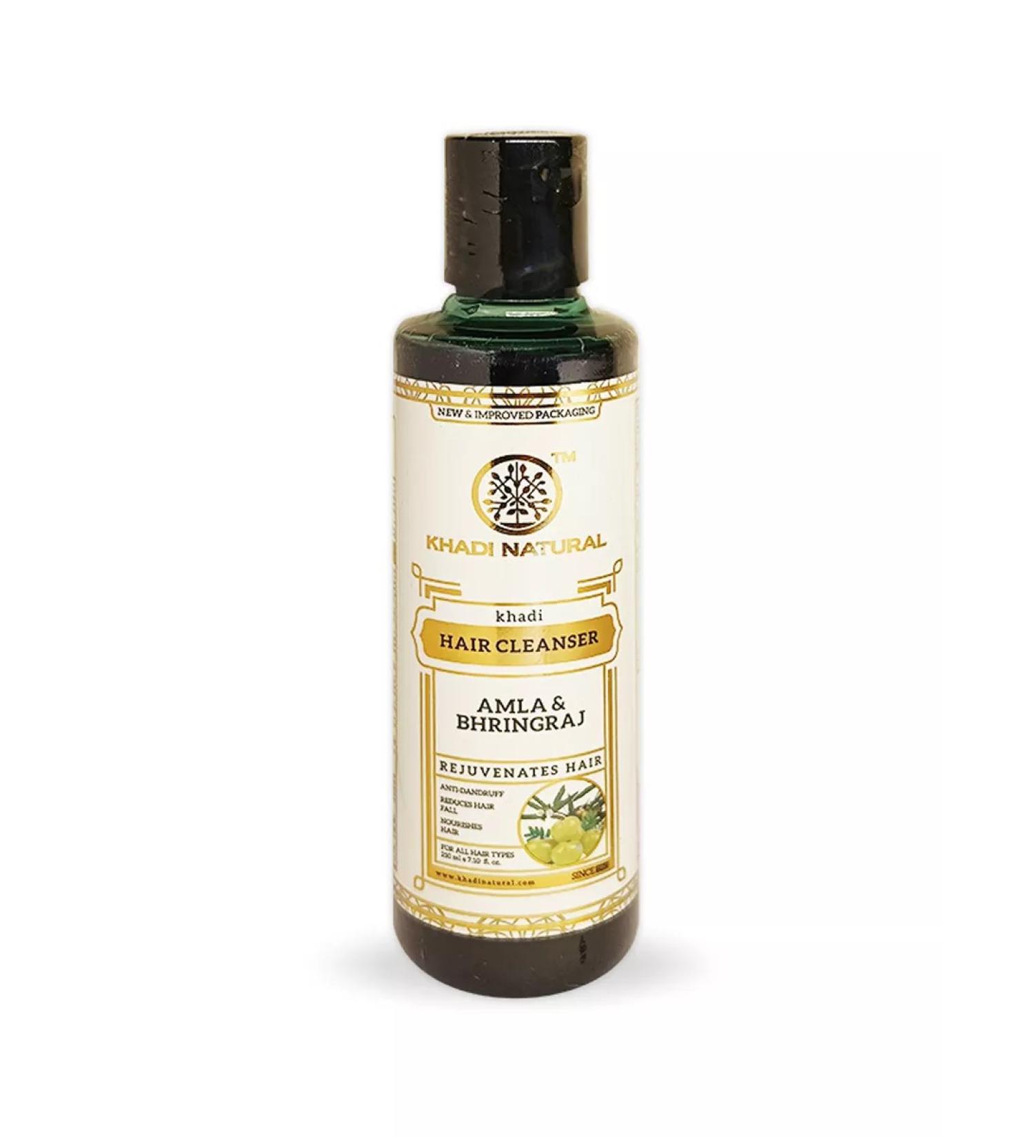 Khadi Amla and Bringaraj Shampoo 210 ml - Buy Online on GoSupps.com