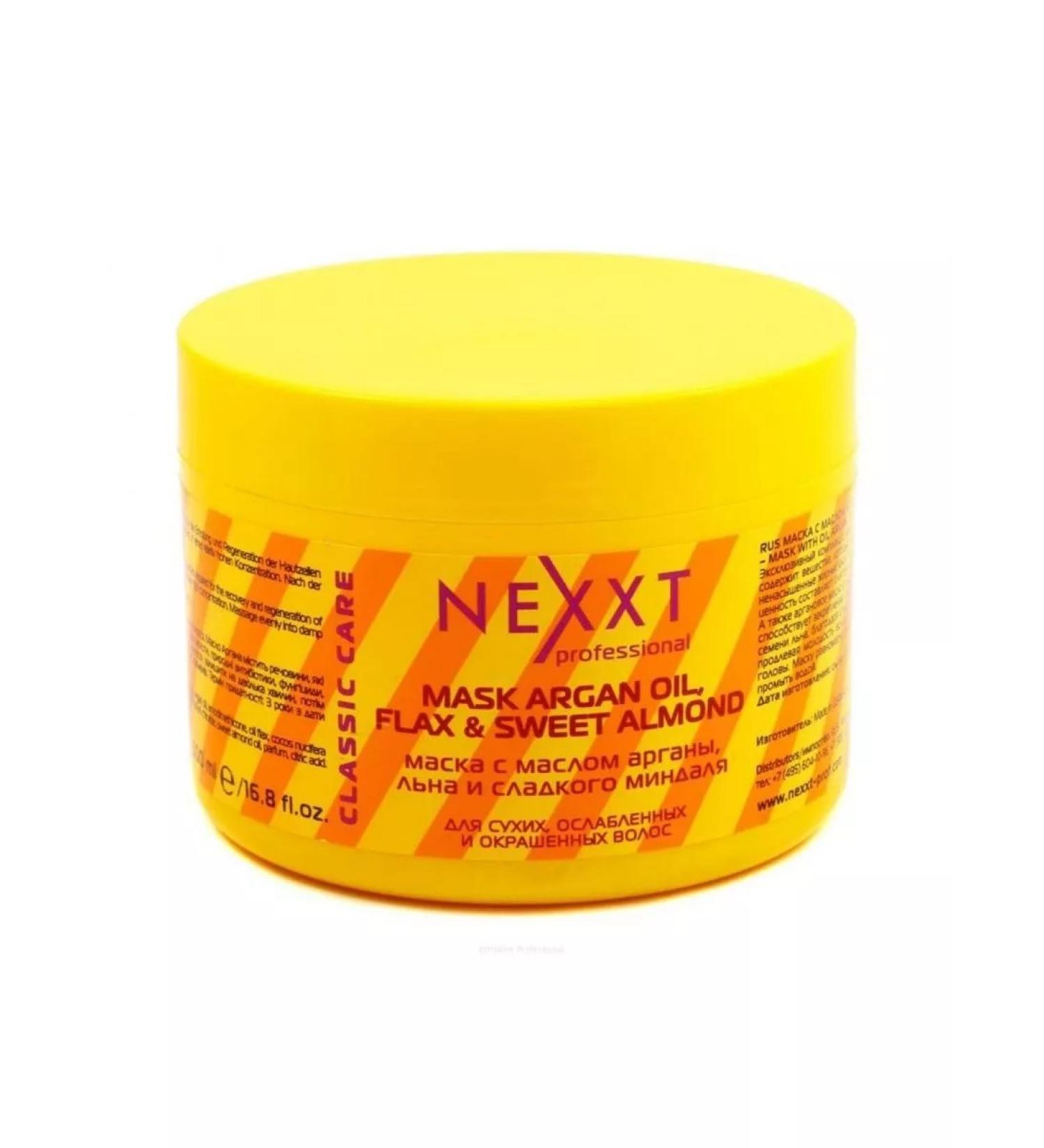 Nexxt Professional Mask with argan oil flax and sweet almonds 500 ml