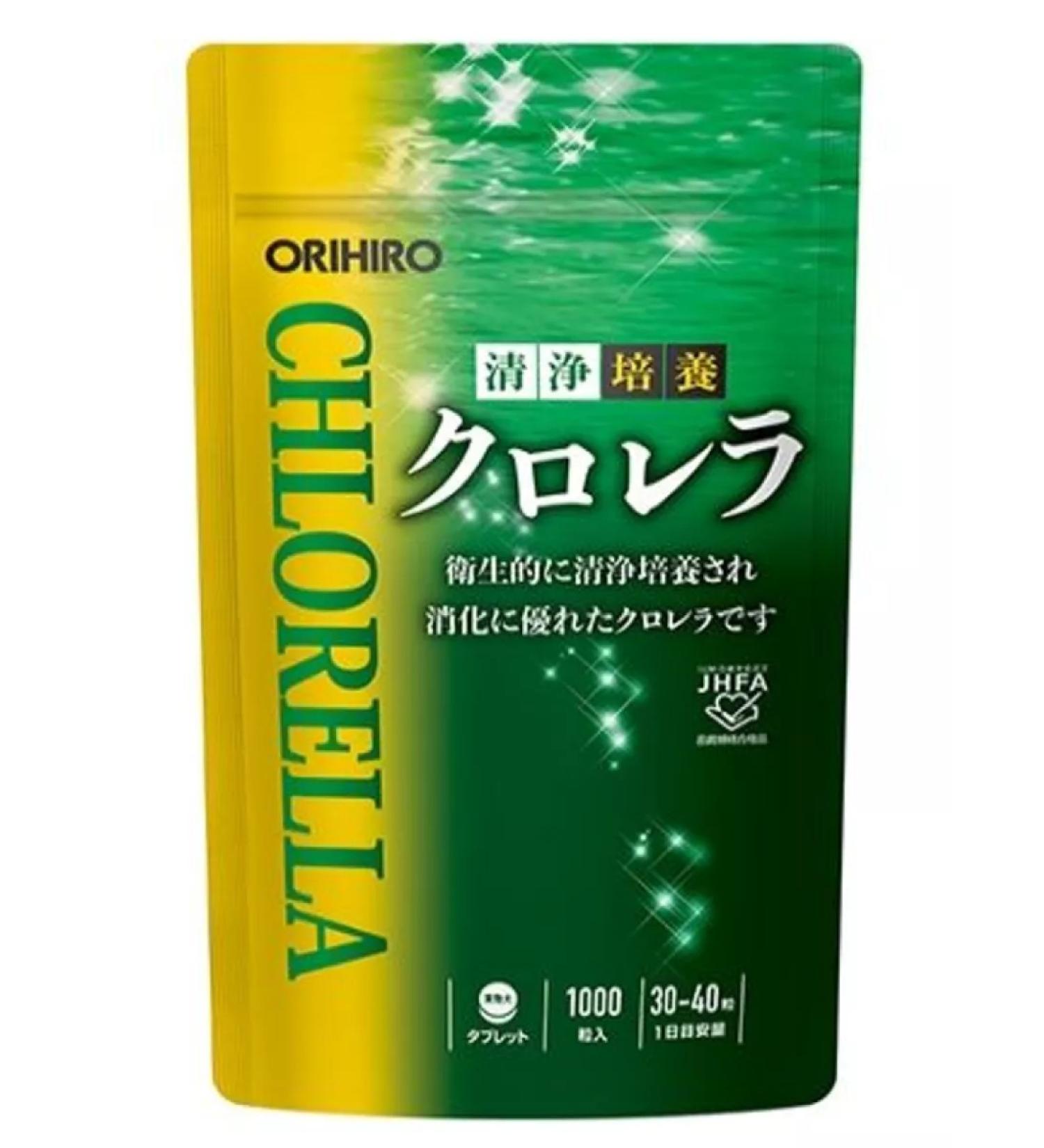 Orihiro Chlorella in tablets of 1000 pieces (200 mg) Japan