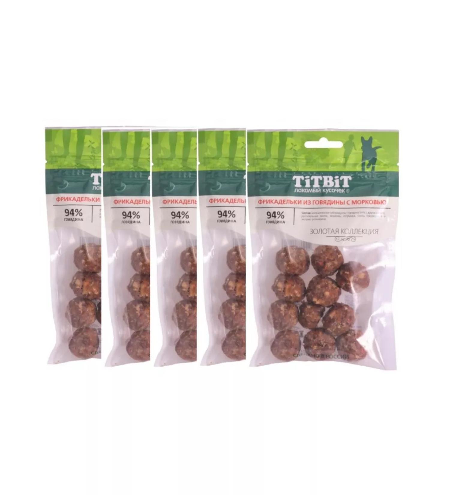 TiTBiT Fiction for dogs from beef and carrots 70g (5pcs) - Buy Online on GoSupps.com