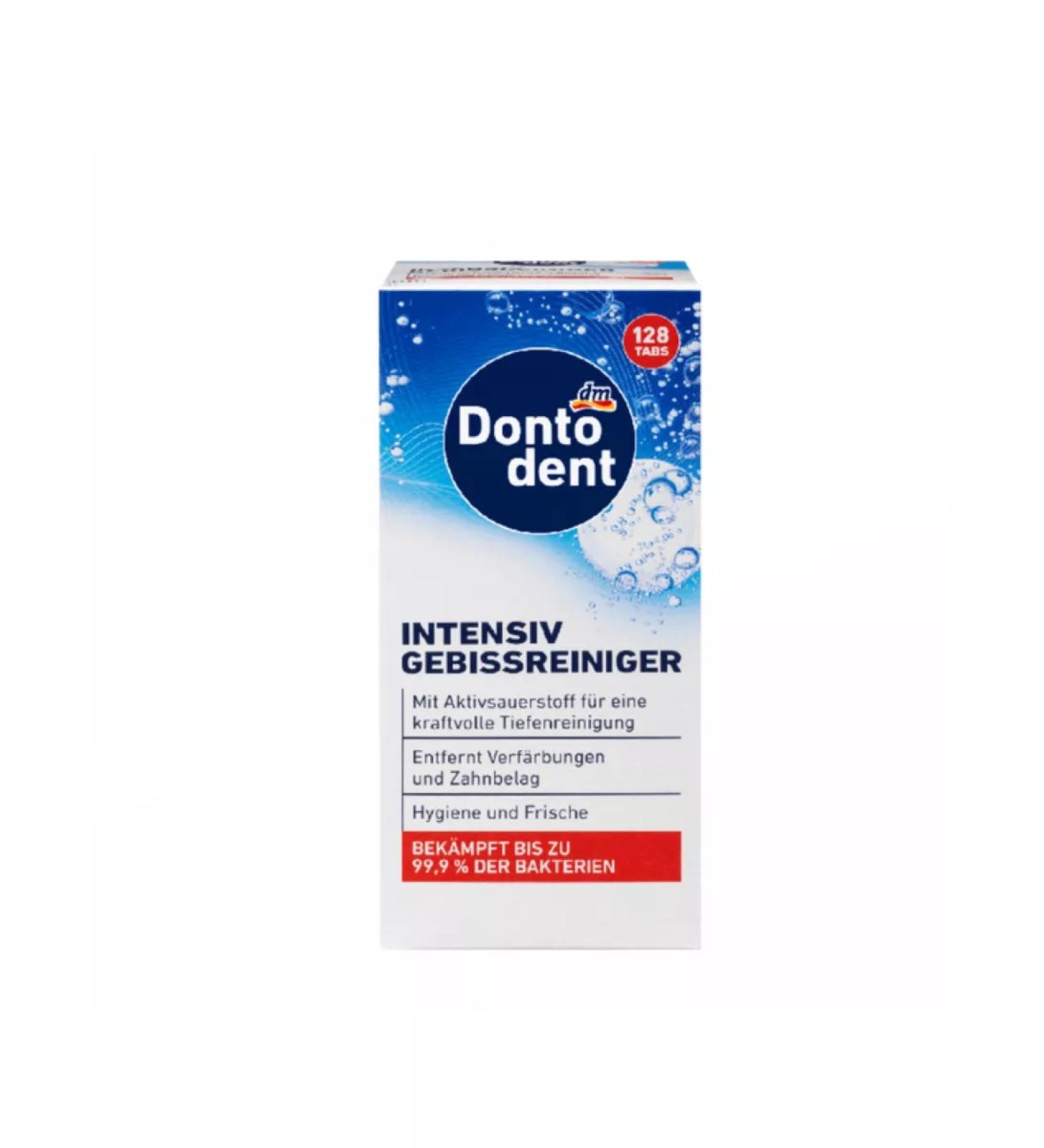 Dontodent Dentures cleaning tablets 128 pcs - Buy Online on GoSupps.com