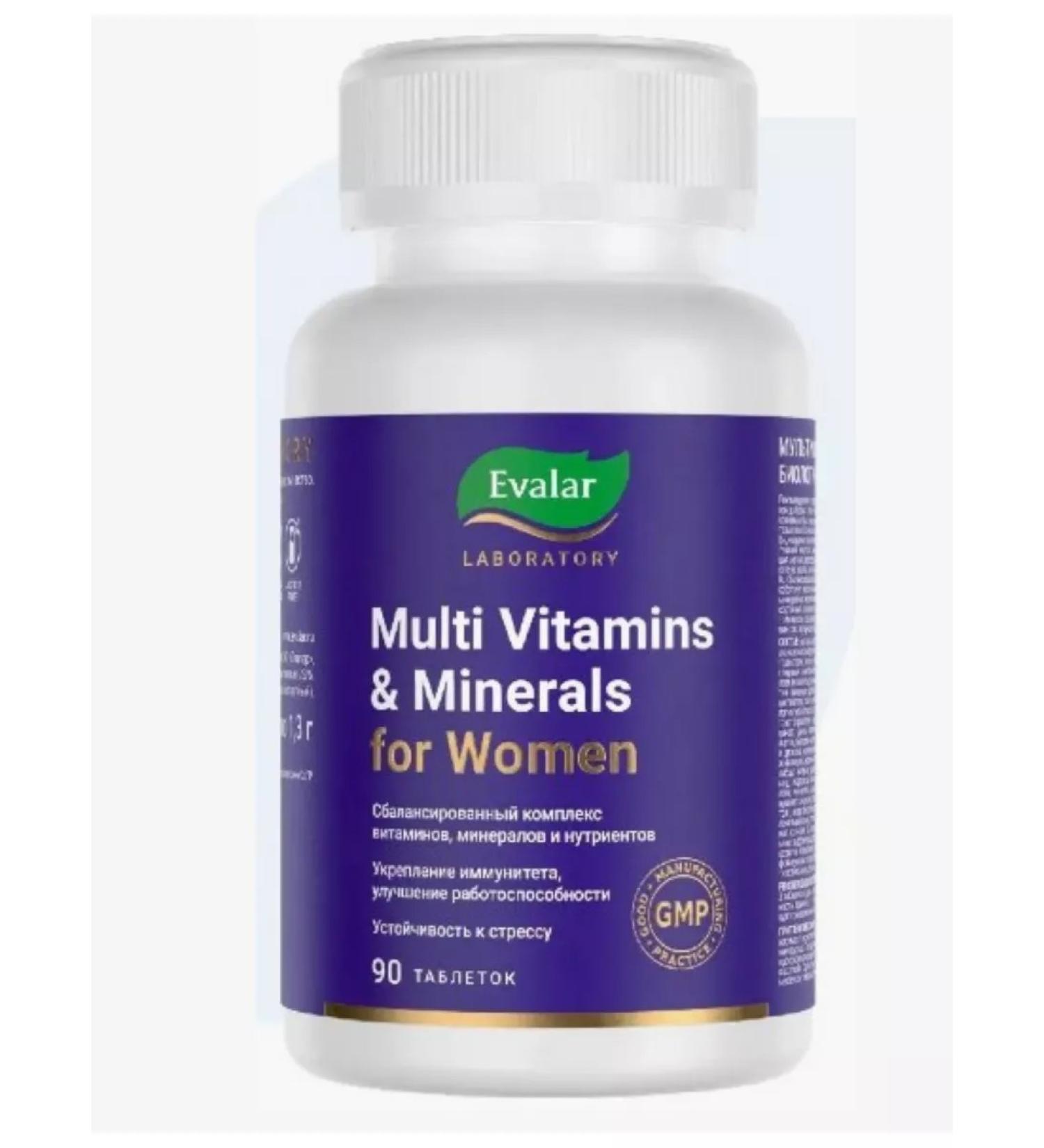 Evalar Multivitamins and Minerals Women's 90 pcs