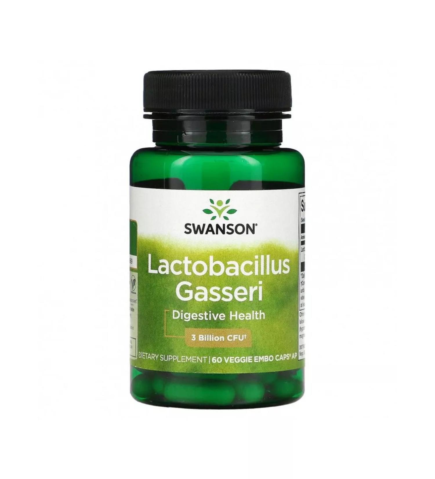 Swanson Gasseri lactobabacteria 3 billion 60 plant capsules