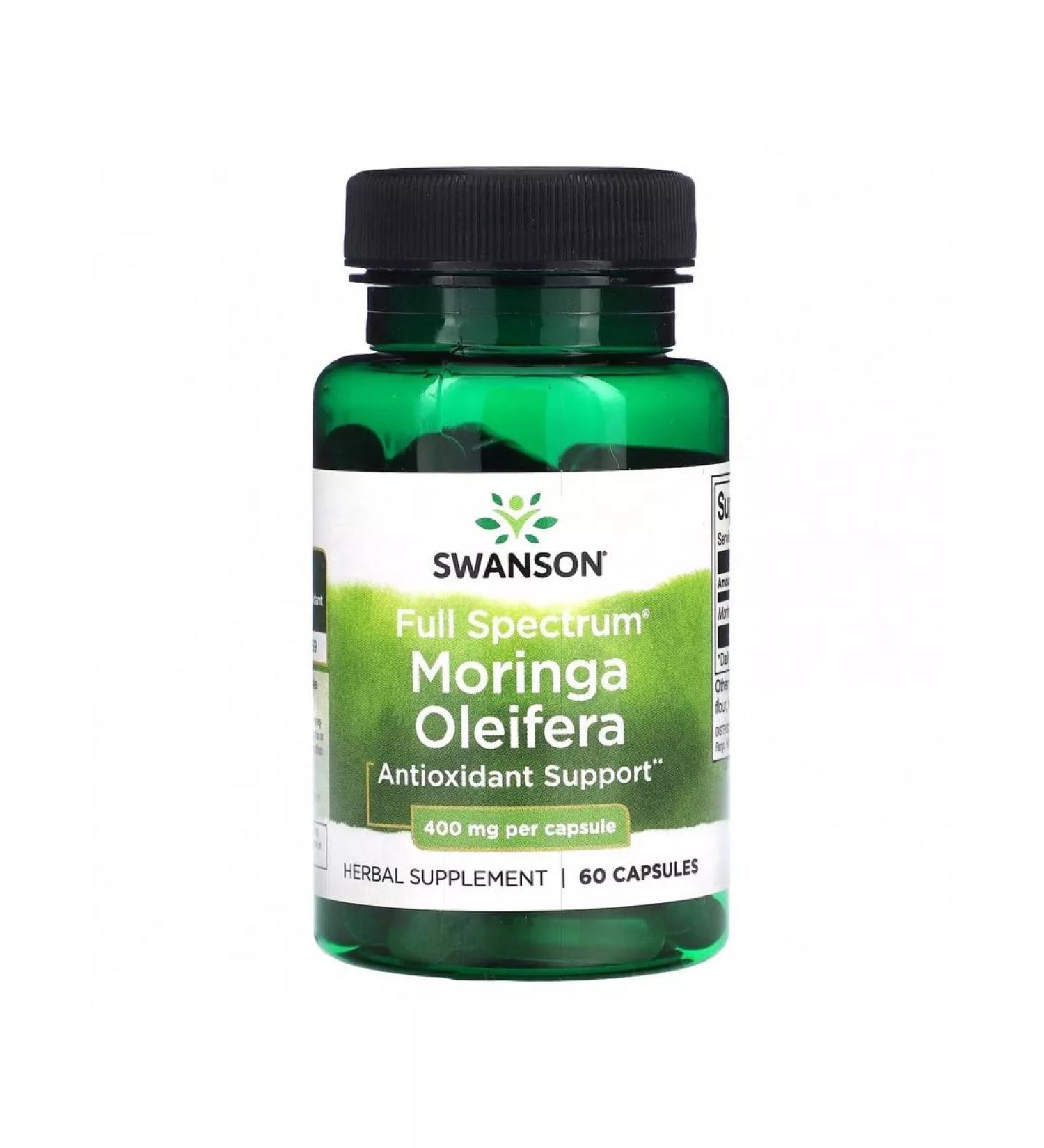 Swanson Morringa Oil -spectrum 400 mg 60 capsules