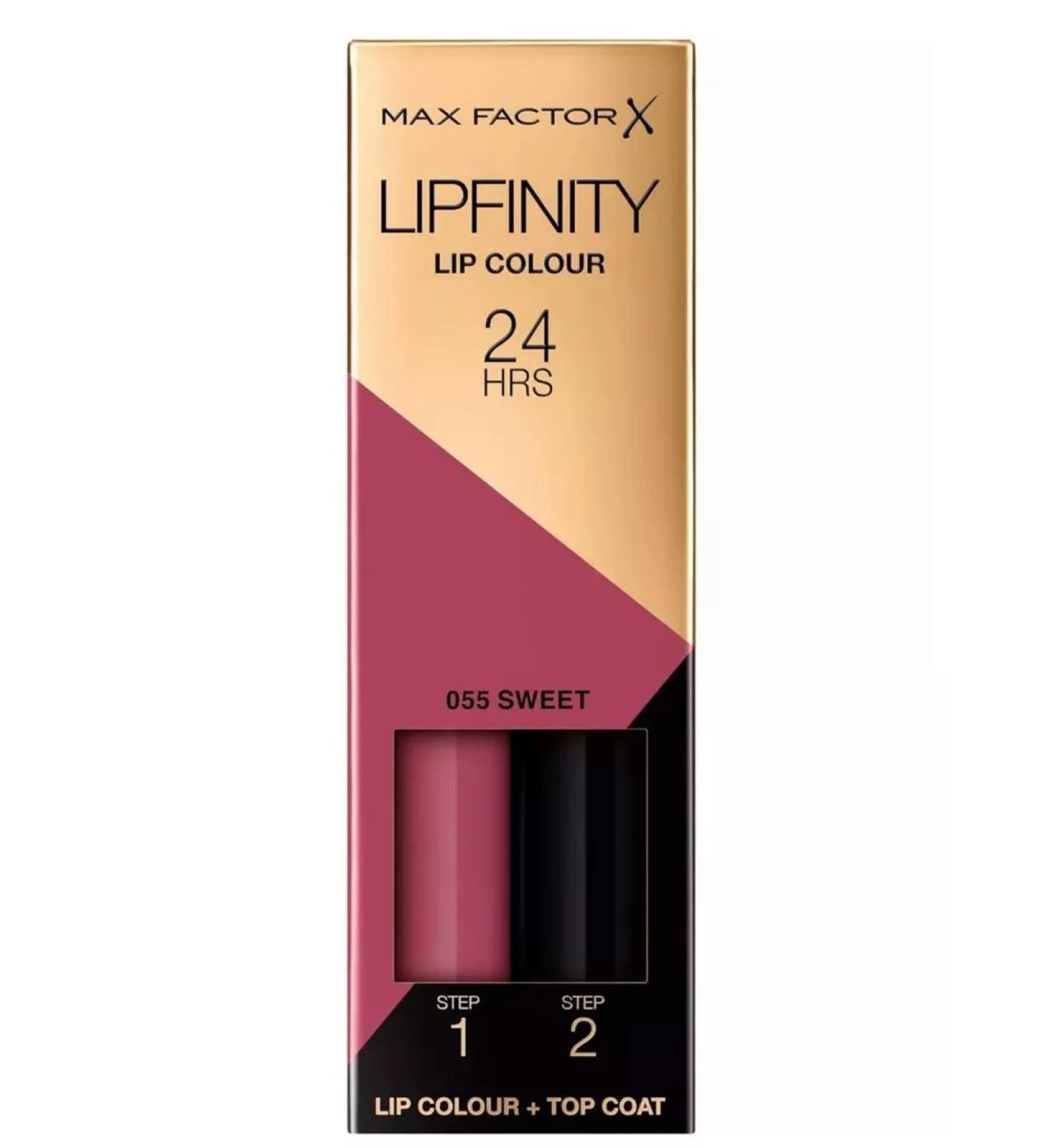 MAX FACTOR Lipstick lipfinity lip color tone 055 Sweet - Buy Online on GoSupps.com