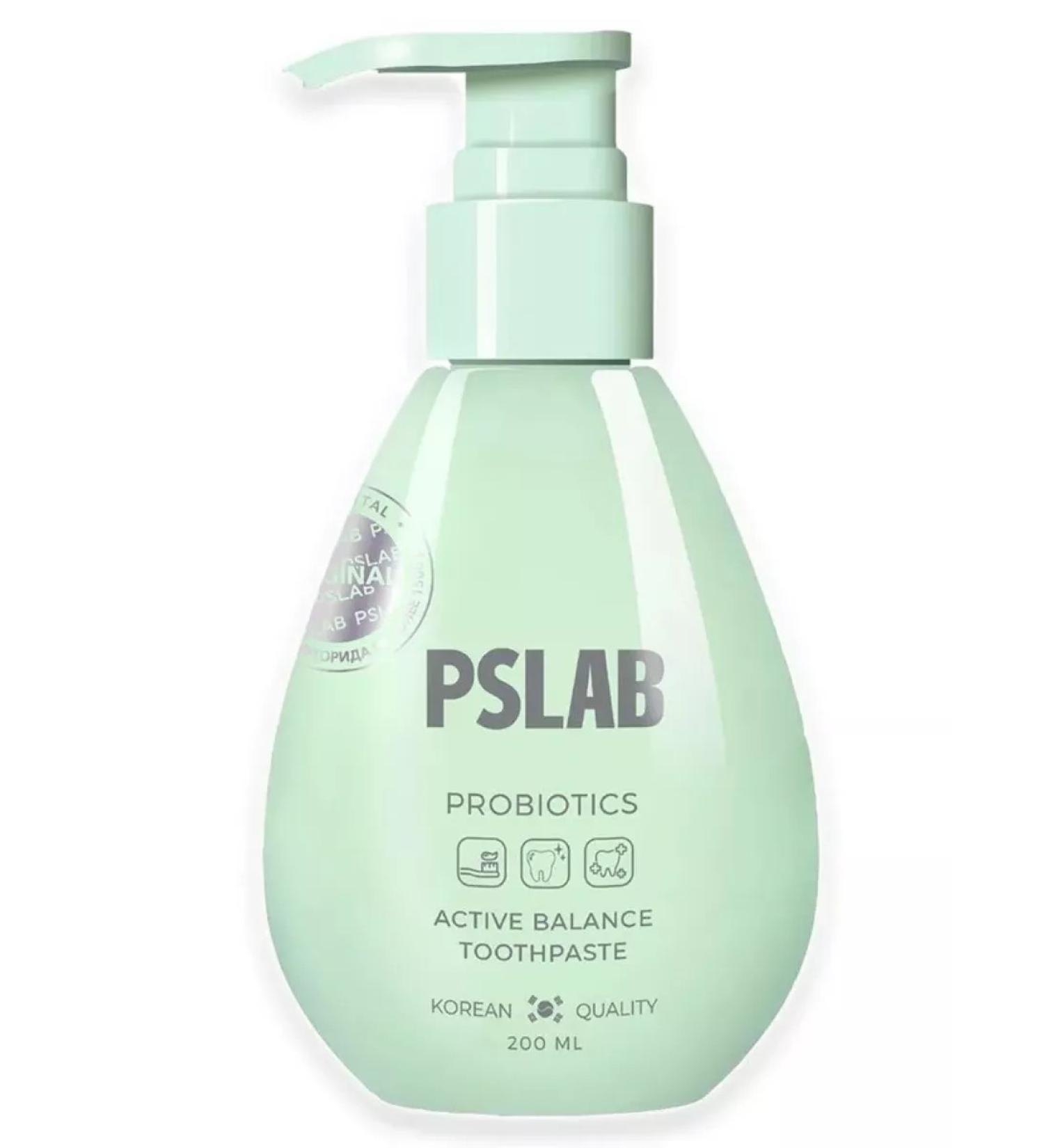 PSLAB Toothpaste with a dispenser from caries with probiotics 200 ml - Buy Online on GoSupps.com