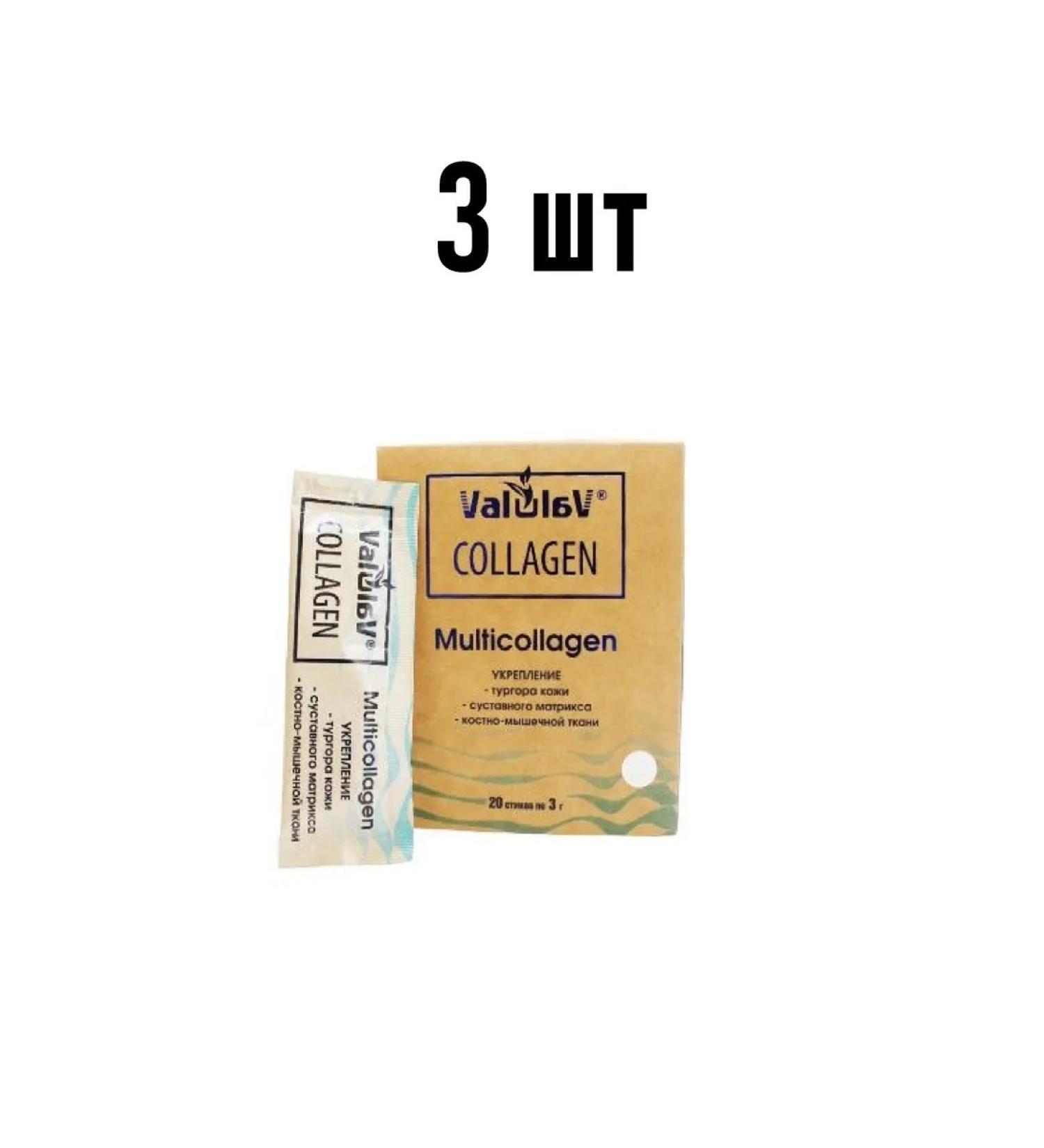Sashera honey Valulav Collagen Multicollagen 20 sticks of 3 g 3 pieces