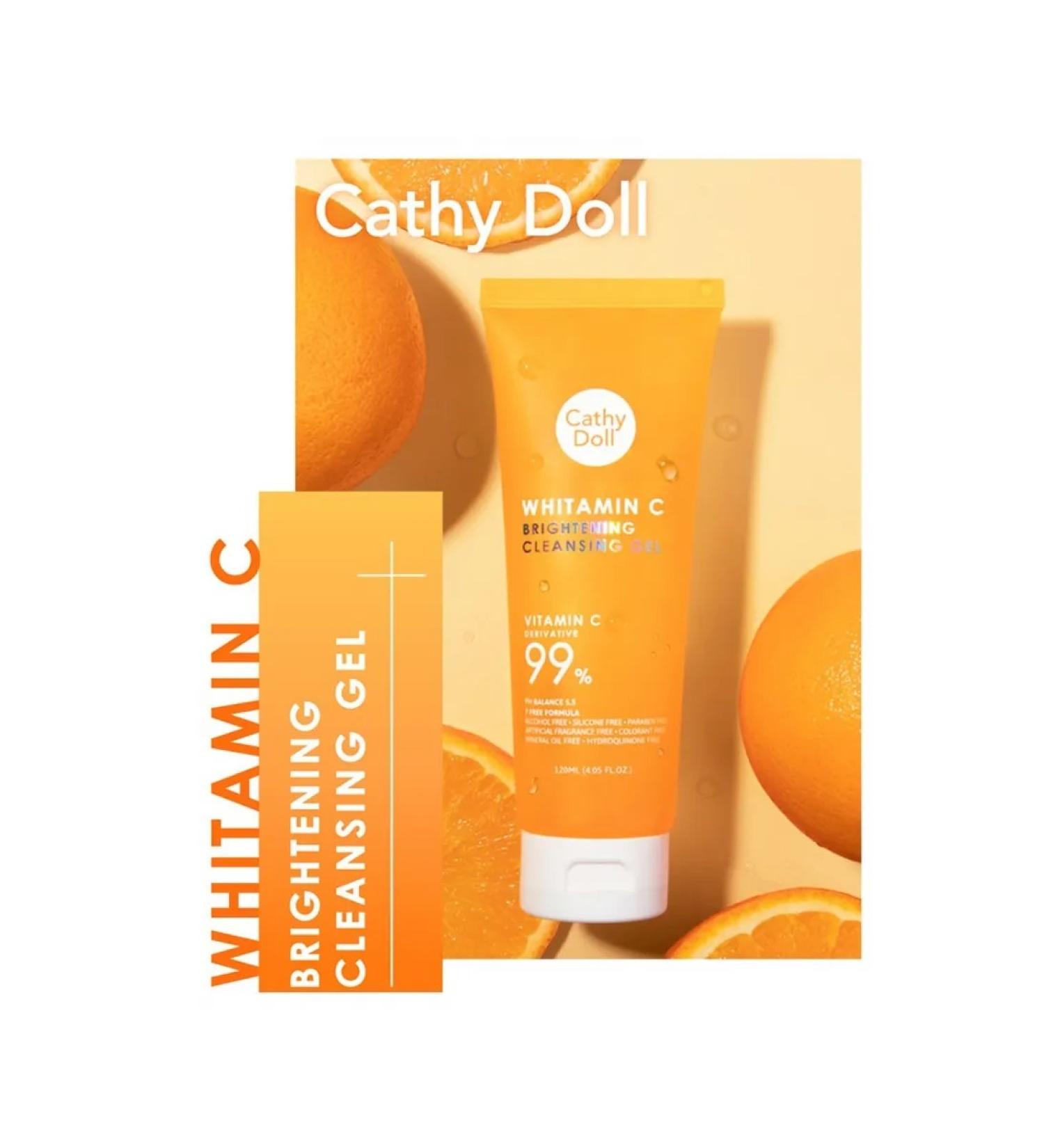Cathy Doll Cleansing gel foam for washing and radiance of the face vitamin c
