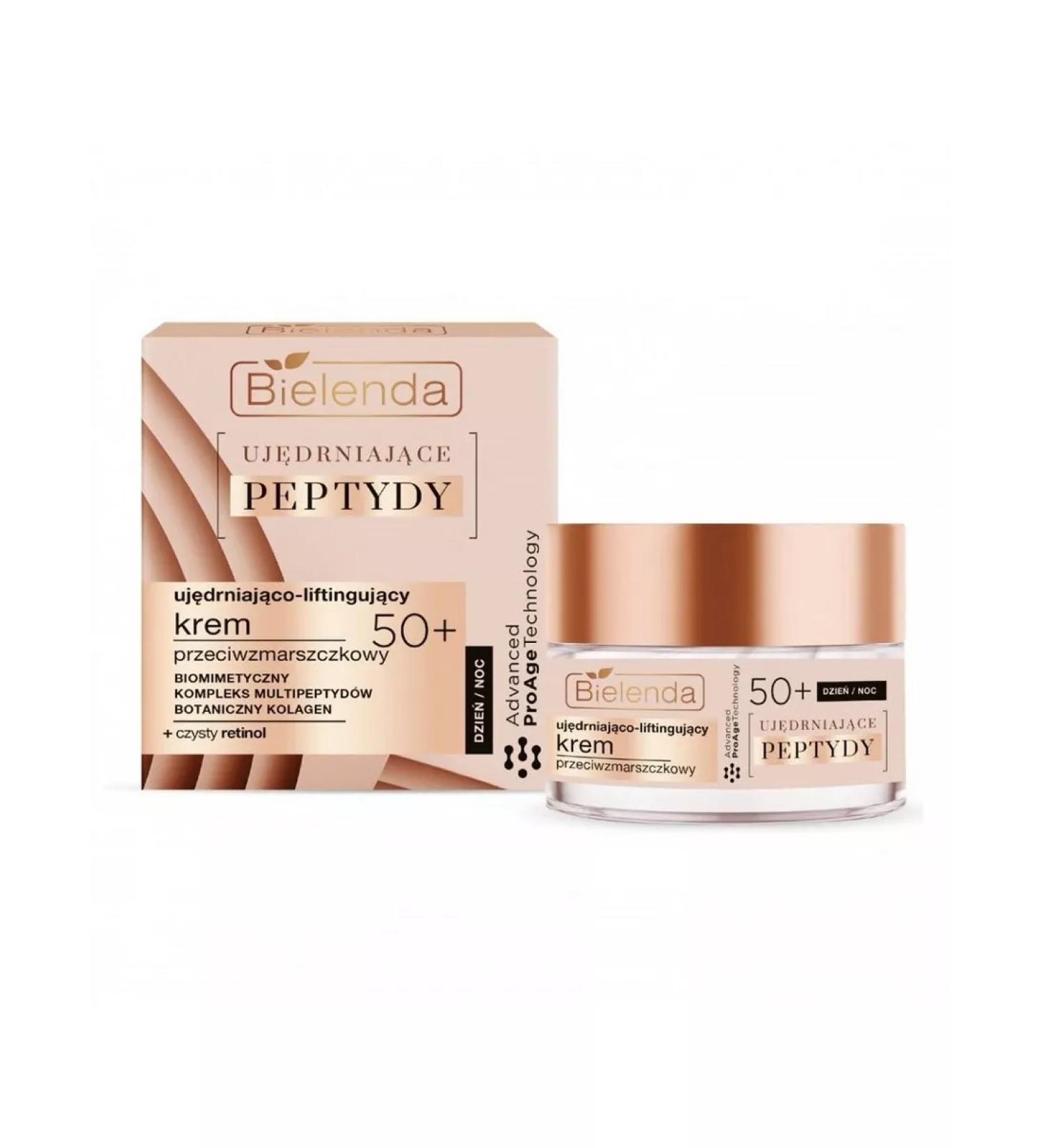 Bielenda Strengthening and tightening face cream against wrinkles 50+ - Buy Online on GoSupps.com