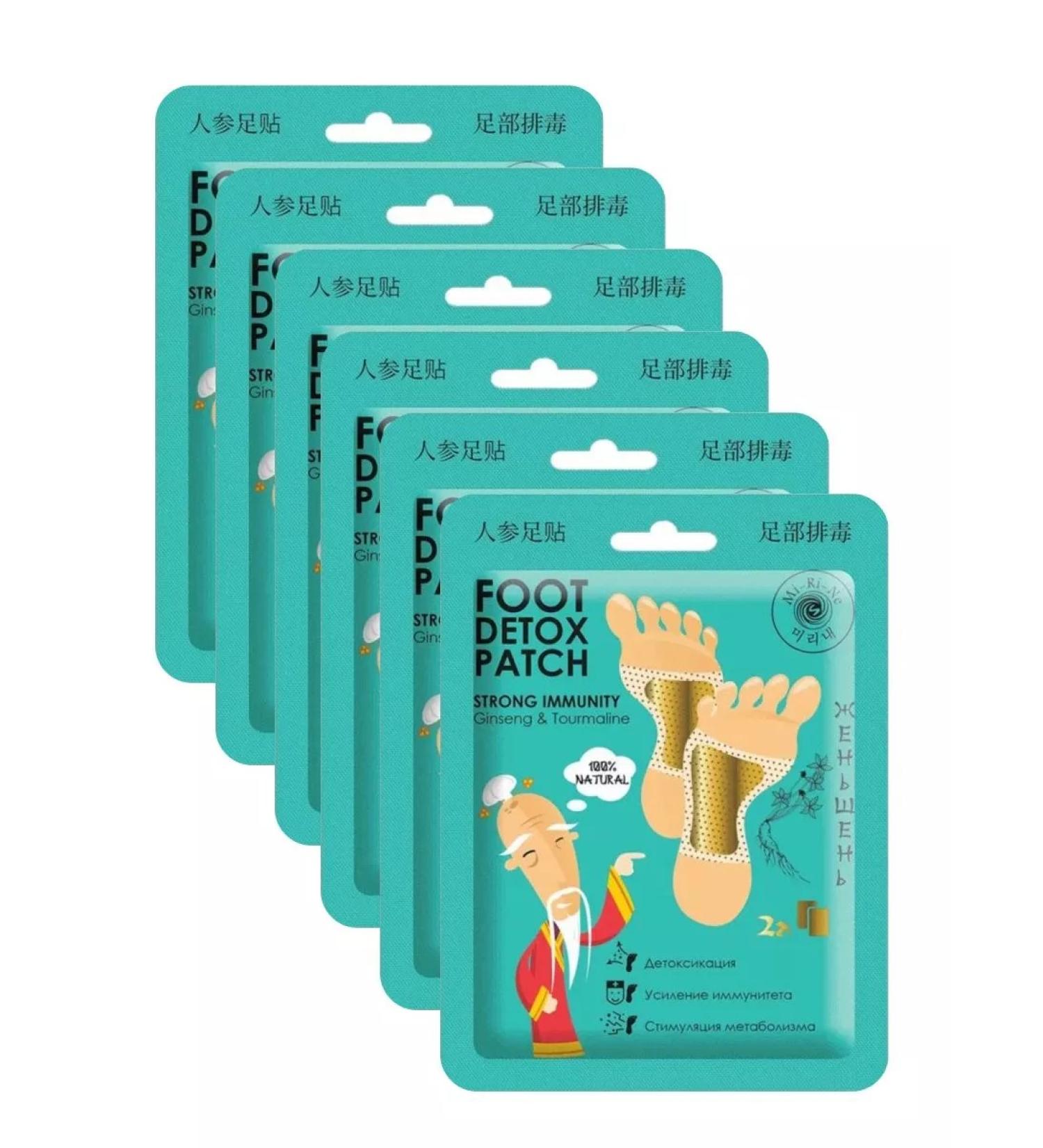 MIRiNE Detox-stalks for the legs with ginseng 6 pairs at 16 g - Buy Online on GoSupps.com