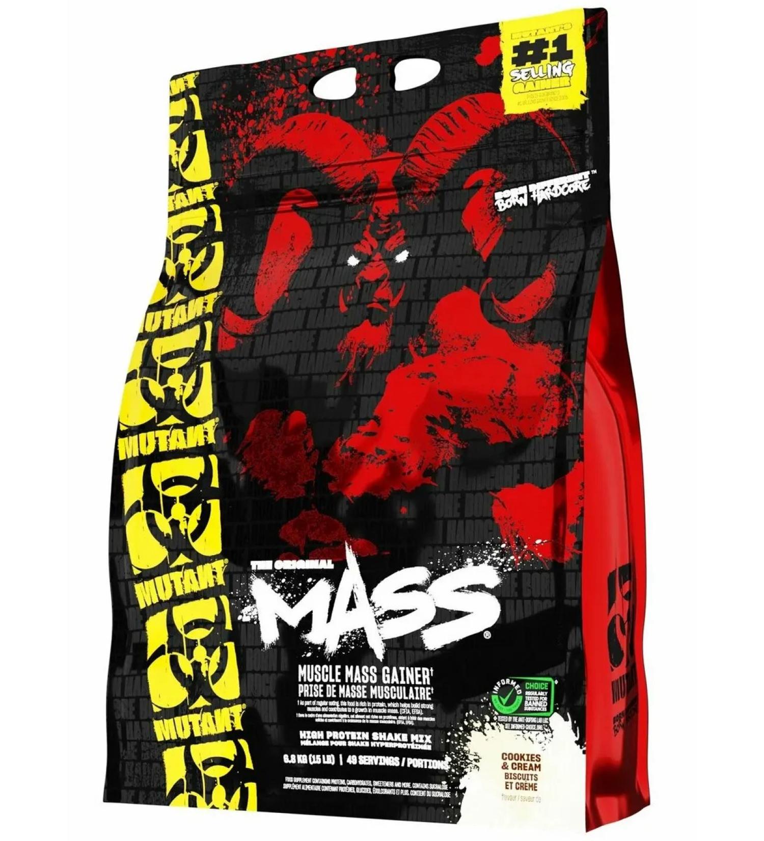 Mutant Gainer Mass Mass Mass 6800 g (15LBS) - Buy Online on GoSupps.com
