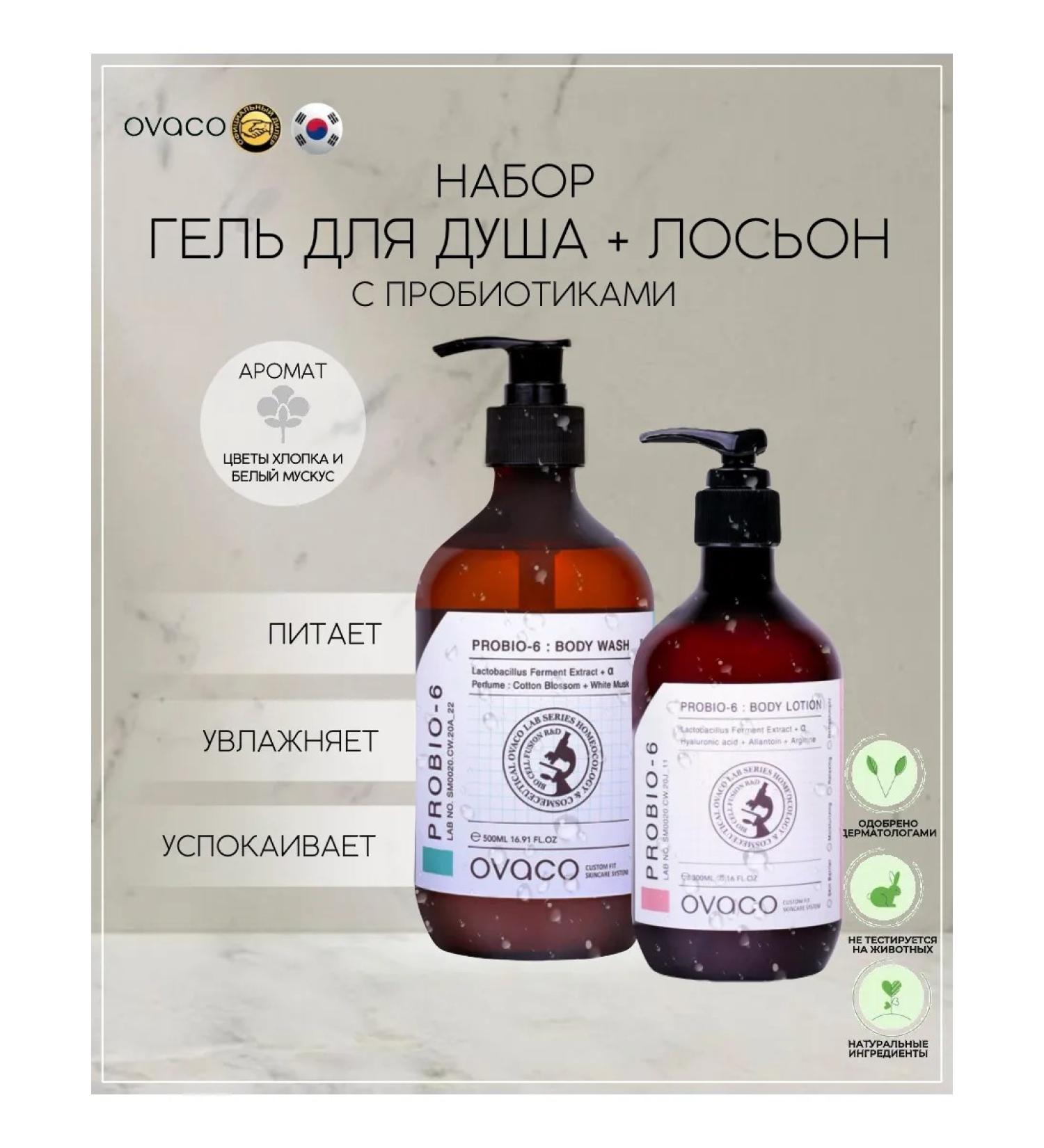 Ovaco Set for shower gel and body lotion - Buy Online on GoSupps.com