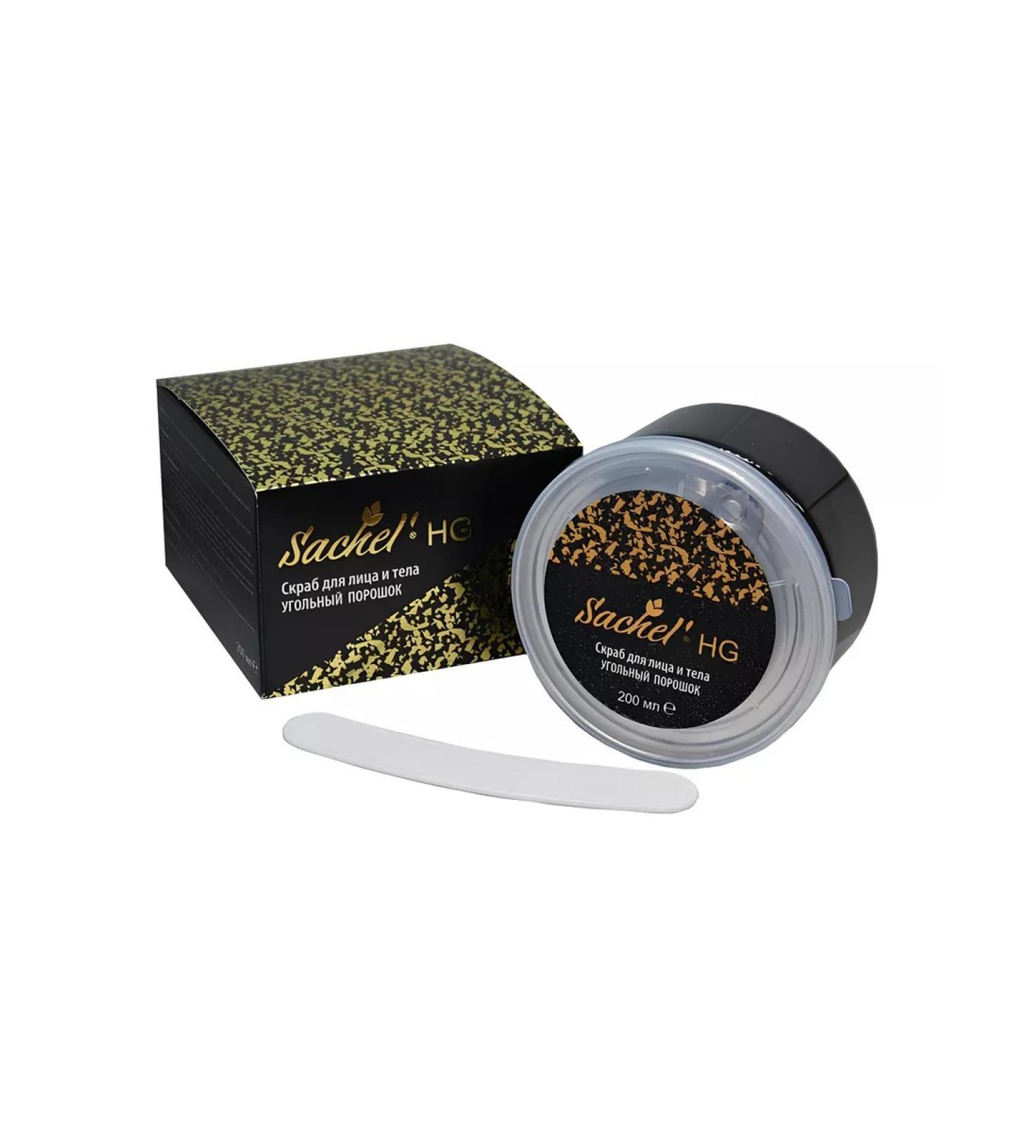 Sashel Face and body scrub coal powder 200 ml - Buy Online on GoSupps.com