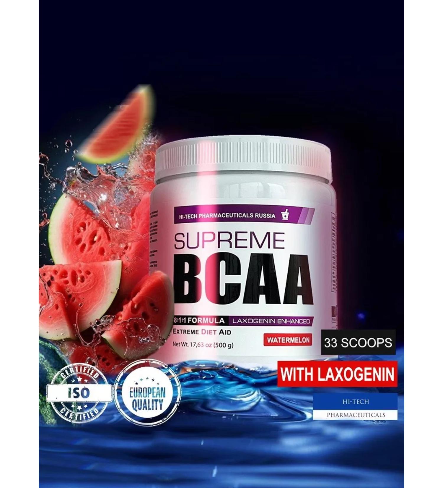 Hi-Tech Pharmaceuticals SUPREME BCAA 8 1 1 With Laxogenin (Watermelon)