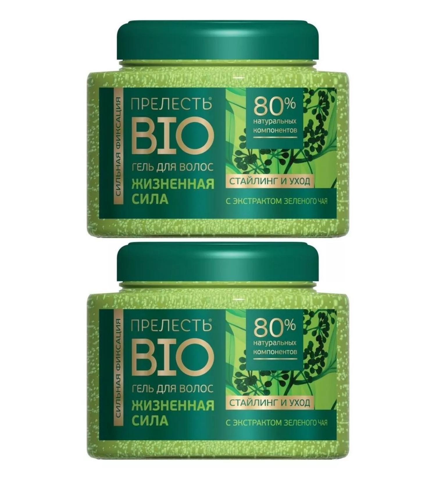 The Charm of Bio Hair styling gel with green tea extract 250 ml 2pcs - Buy Online on GoSupps.com