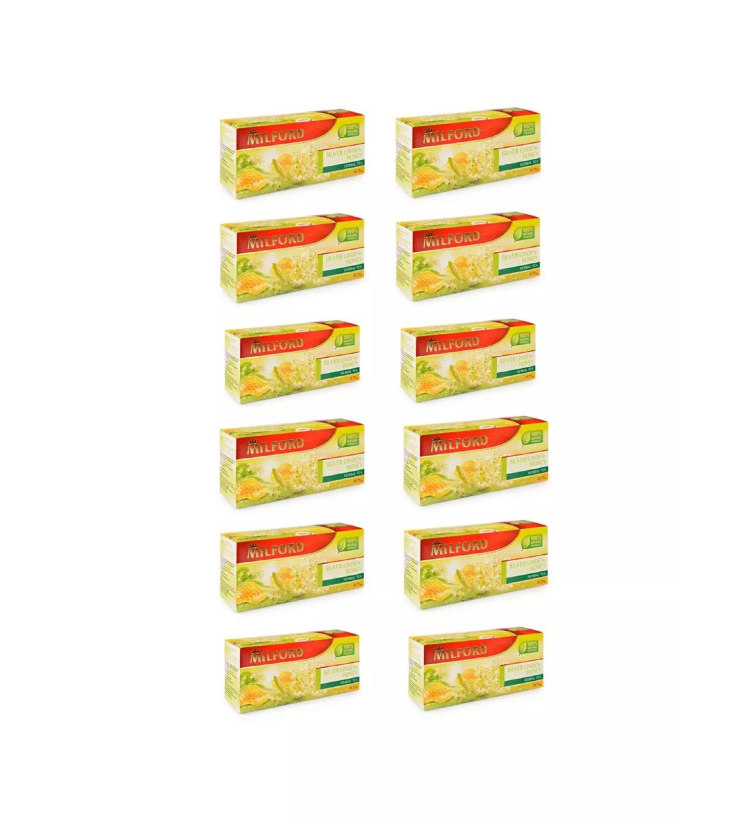 Milford Herbal tea linden and honey 12 UEs 20 packs - Buy Online on GoSupps.com