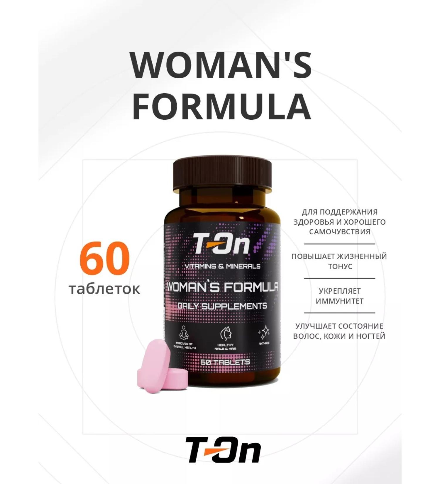 T-On Women's health vitamins Woman s Formula - Buy Online on GoSupps.com