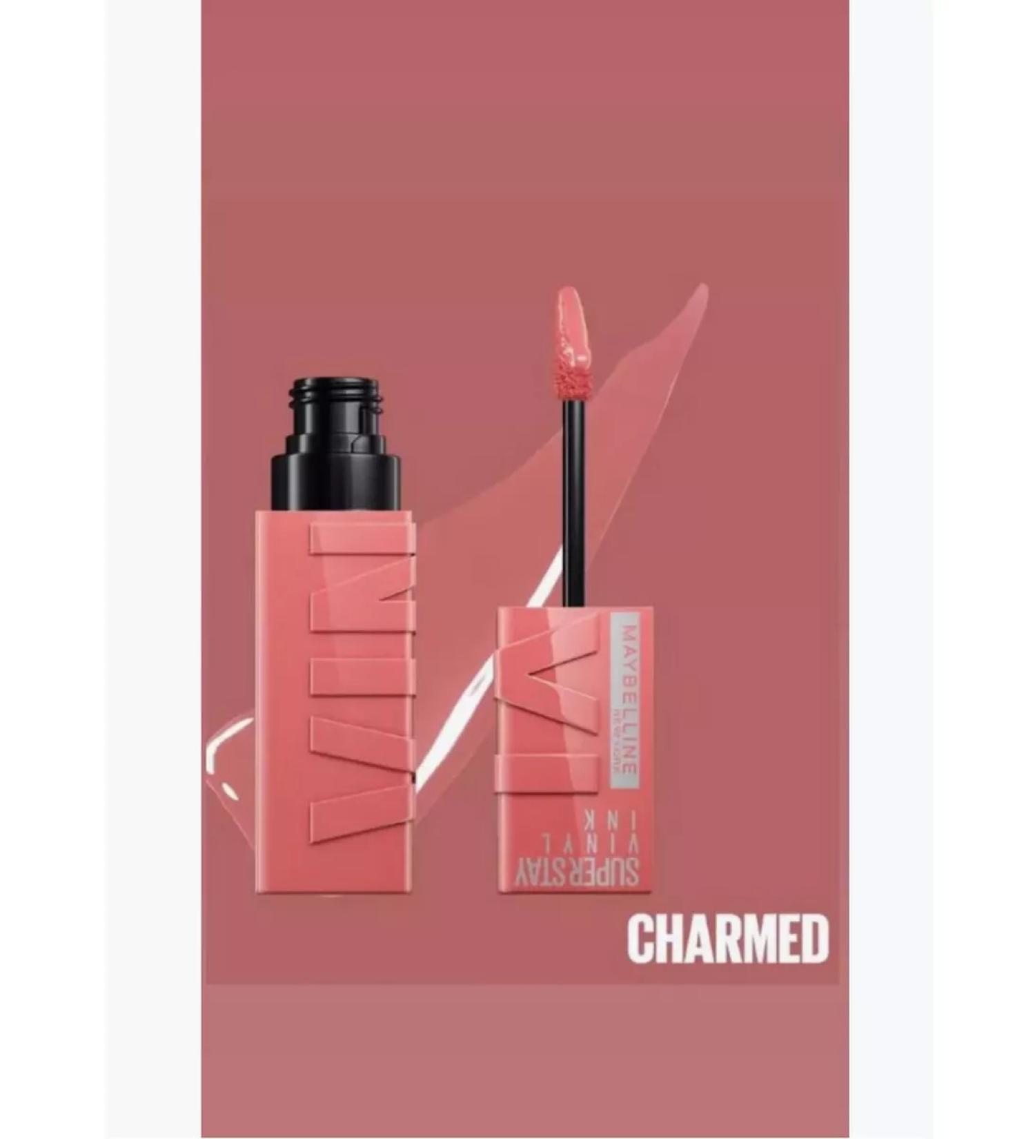 Maybelline New York Lipstick Superstay Vinyl Ink shade 100 - Charmed - Buy Online on GoSupps.com