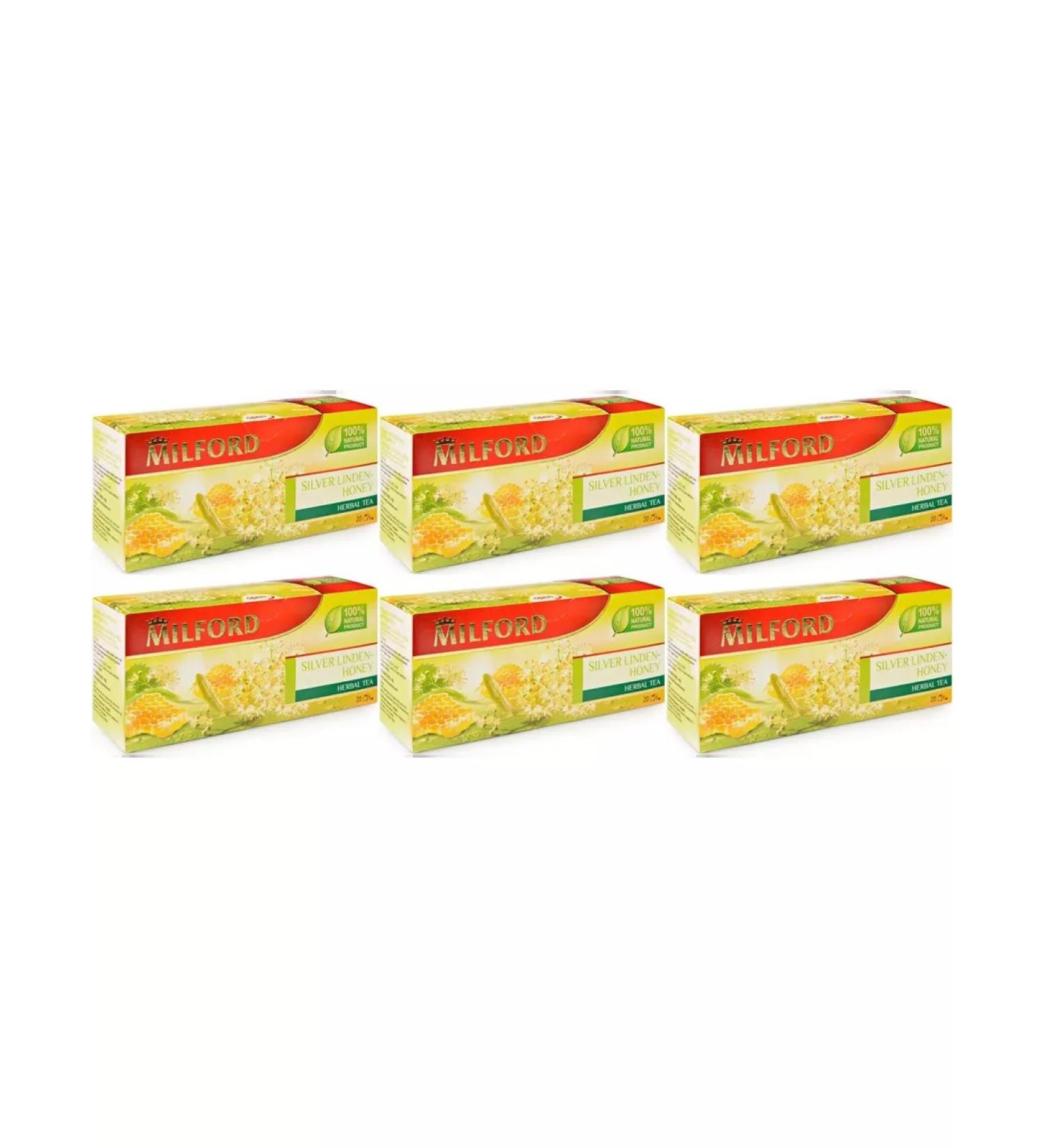 Milford Herbal Silver Lipa and honey 6 U too -20 pack - Buy Online on GoSupps.com