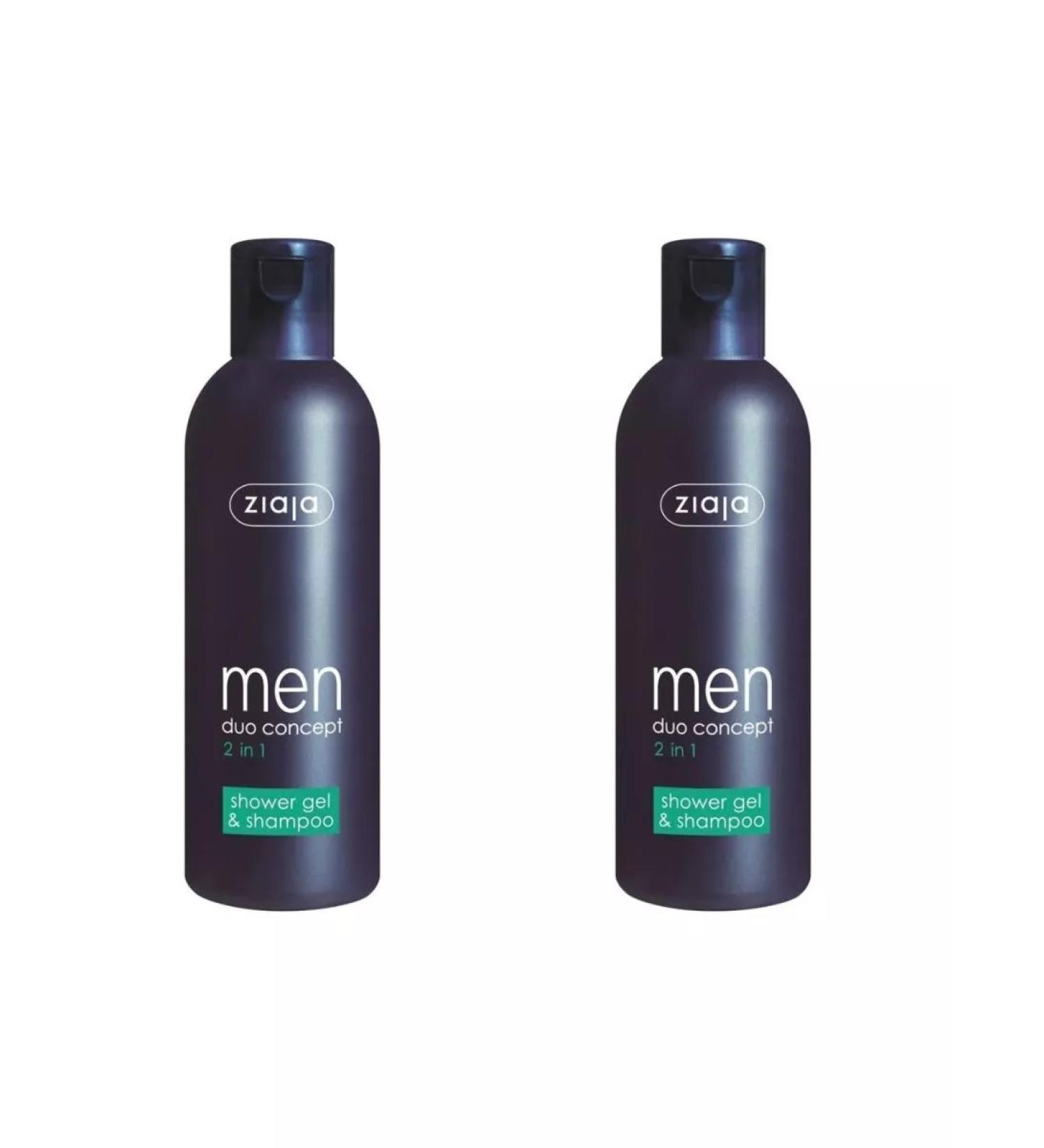 Ziaja Shamput and shower gel male 2B1 300 ml 2 pcs. Poland