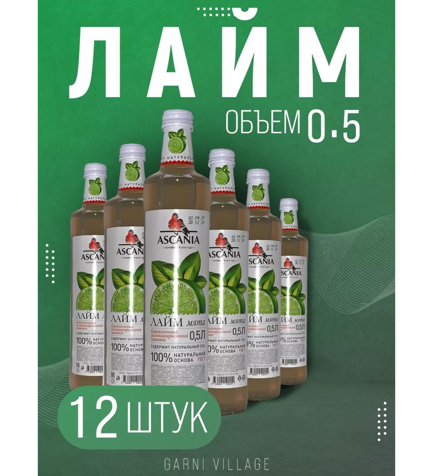 Ascania Lemonad Lime Mint 12 pcs