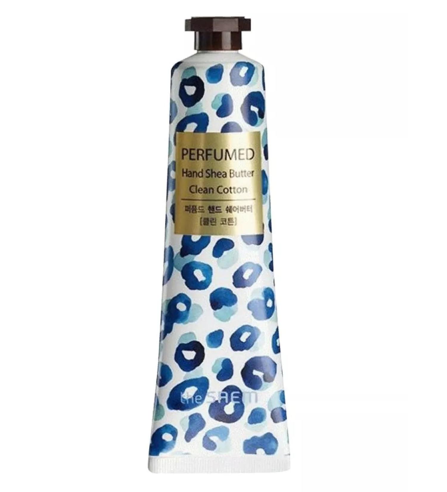THE SAEM Perfumed Hand Shea Butter hand cream with a cotton 30g