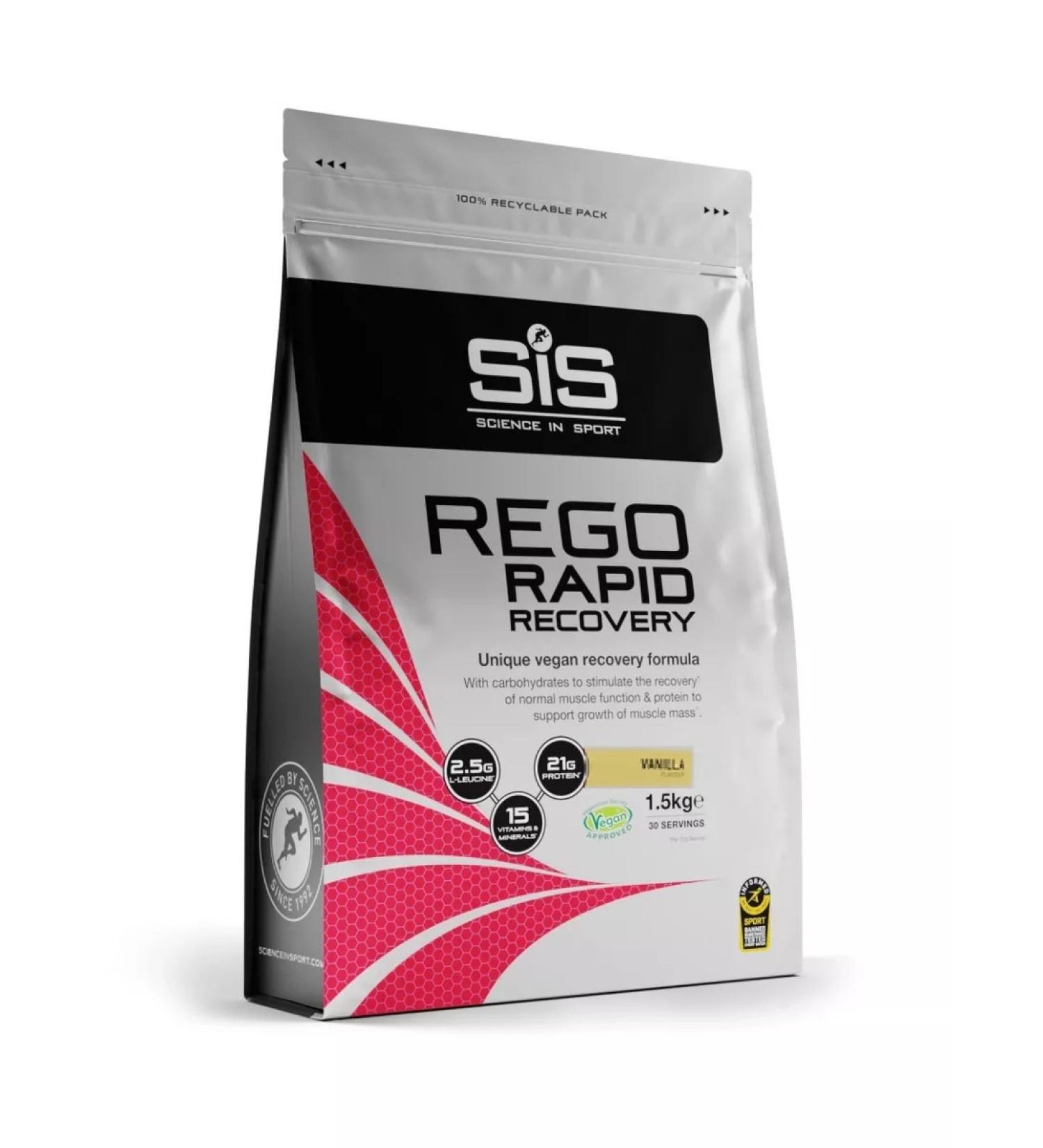 Science in Sports SIS Sis Rego Rapid Recovery Restoration of 1 500 g vanilla