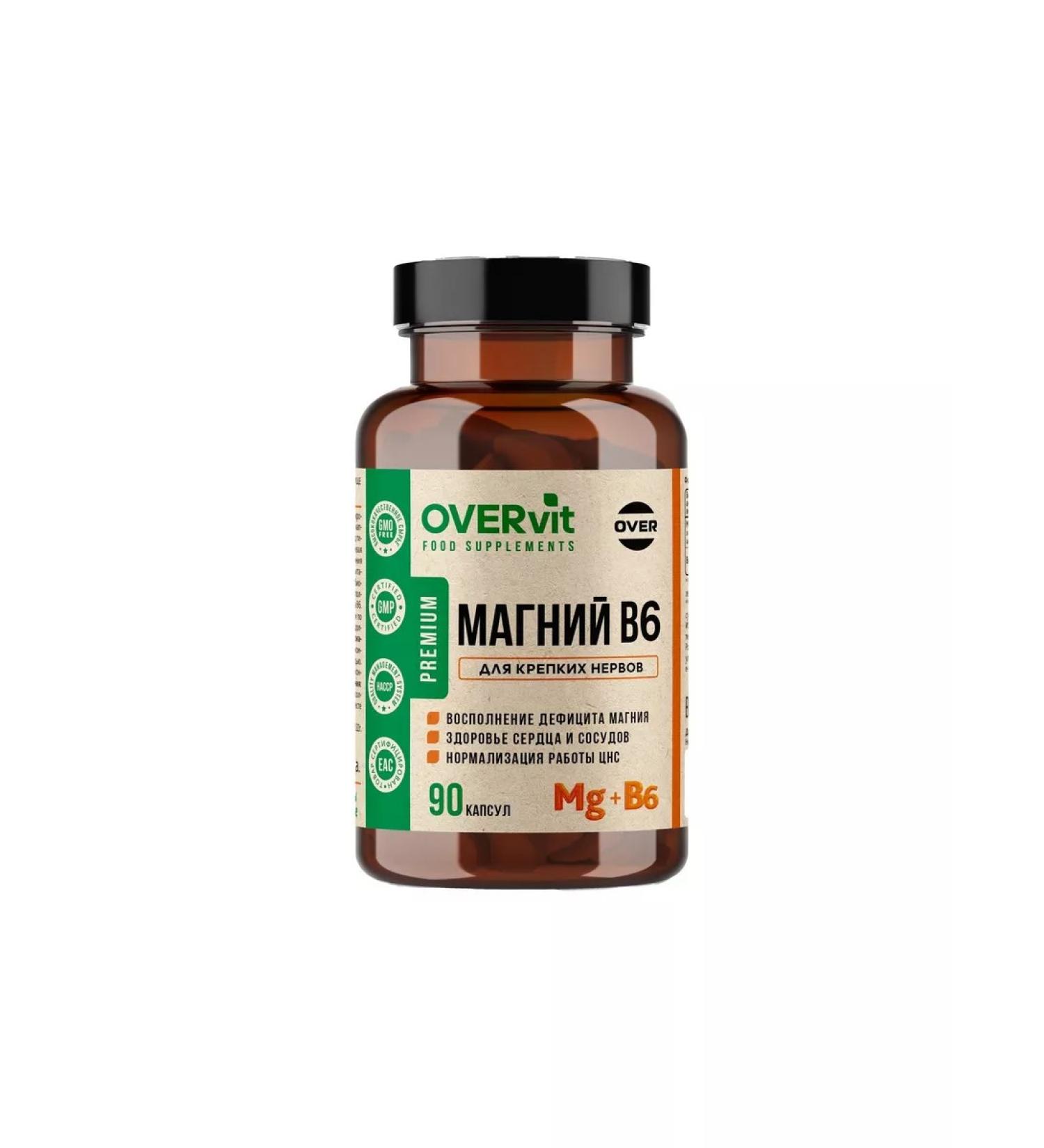 OVER Magnesium B6 for the nervous system 90 capsules - Buy Online on GoSupps.com