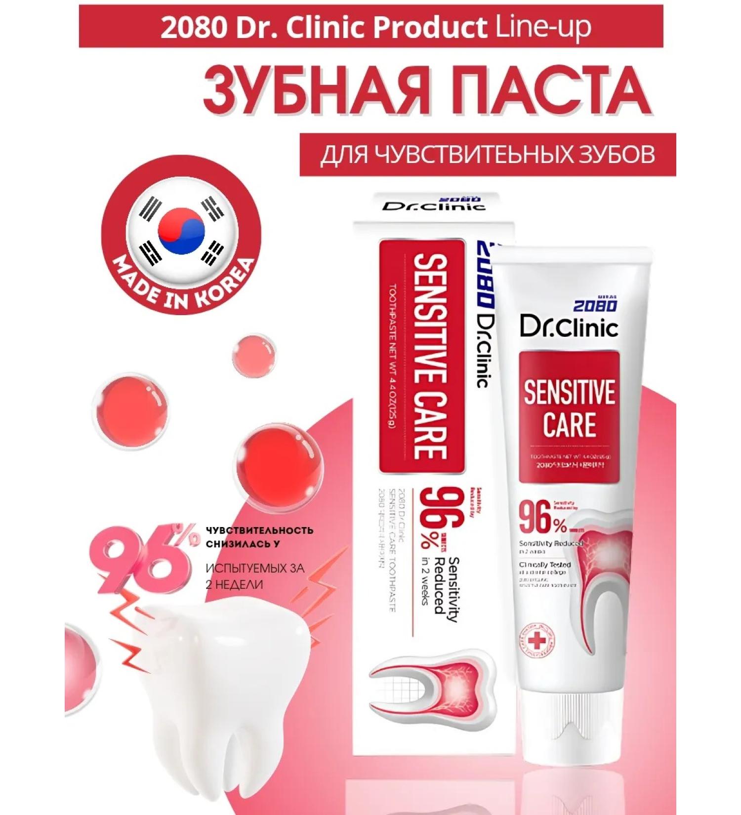 Dental Clinic 2080 Toothpaste for sensitive teeth and gums - Buy Online on GoSupps.com