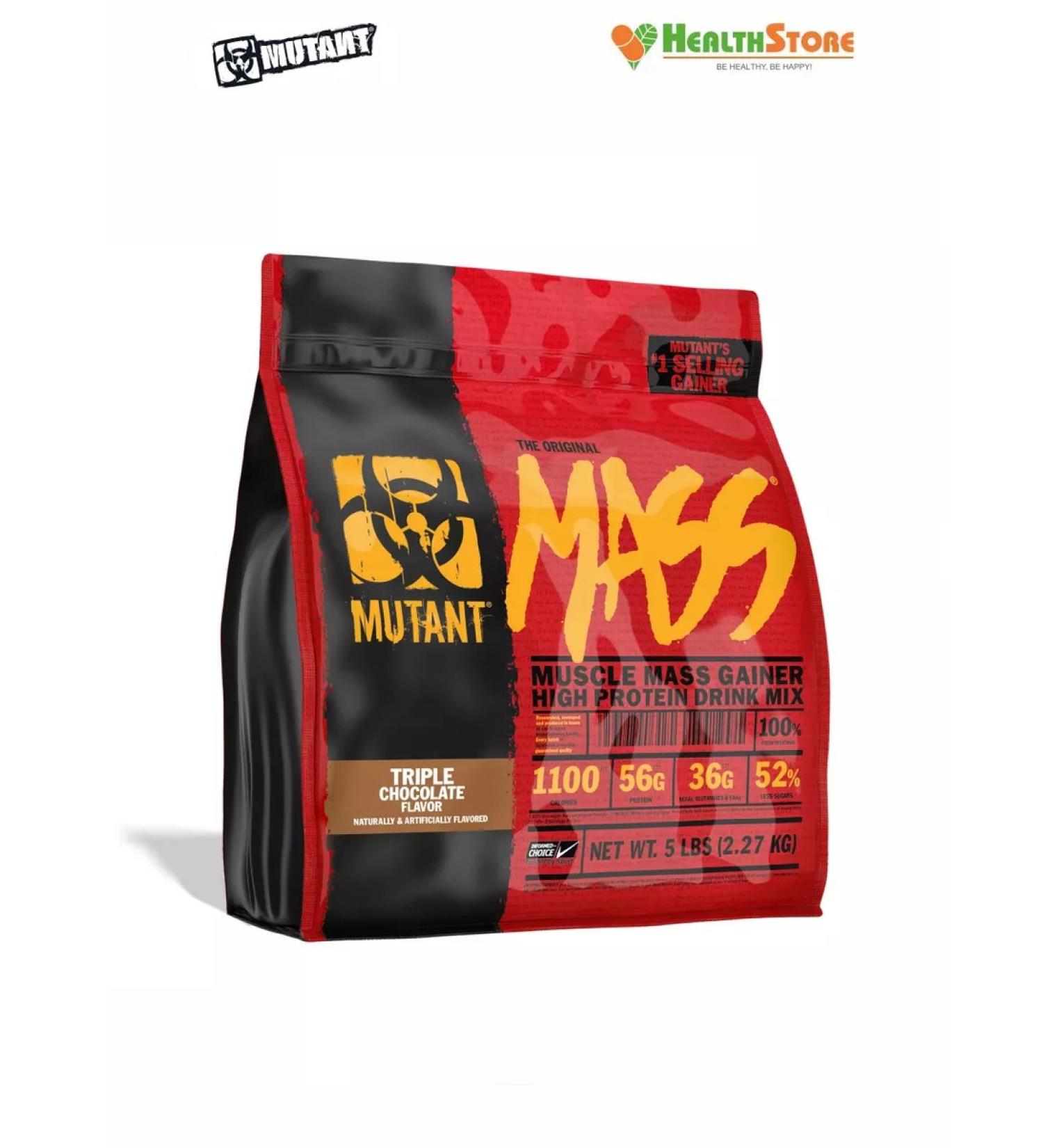 Mutant Gainer Mass 2.27kg (triple chocolate) Musc - Buy Online on GoSupps.com